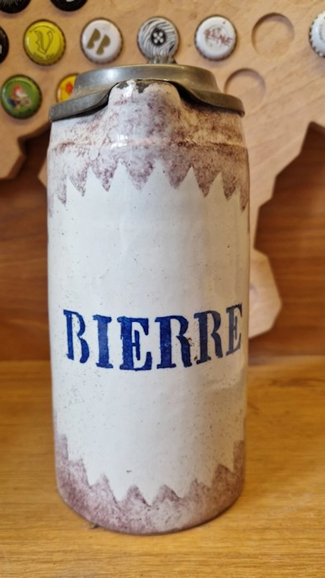 Beer mug - Tin, Earthenware