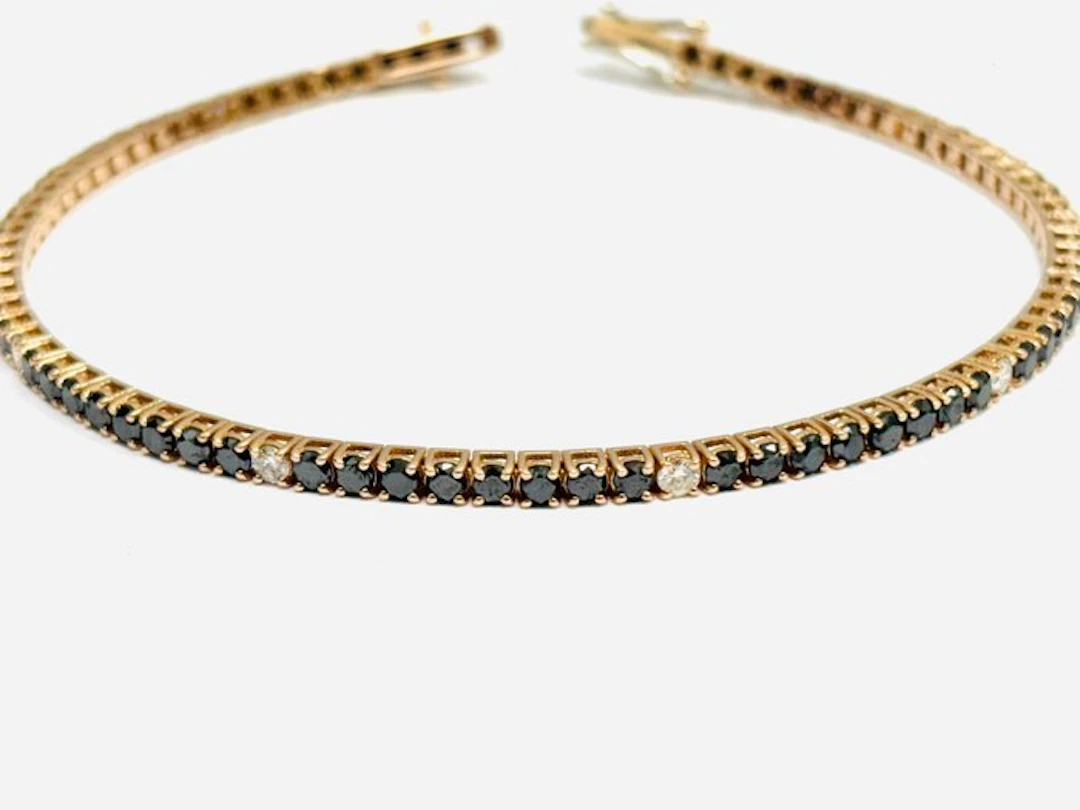 Tennis bracelet - 18 kt