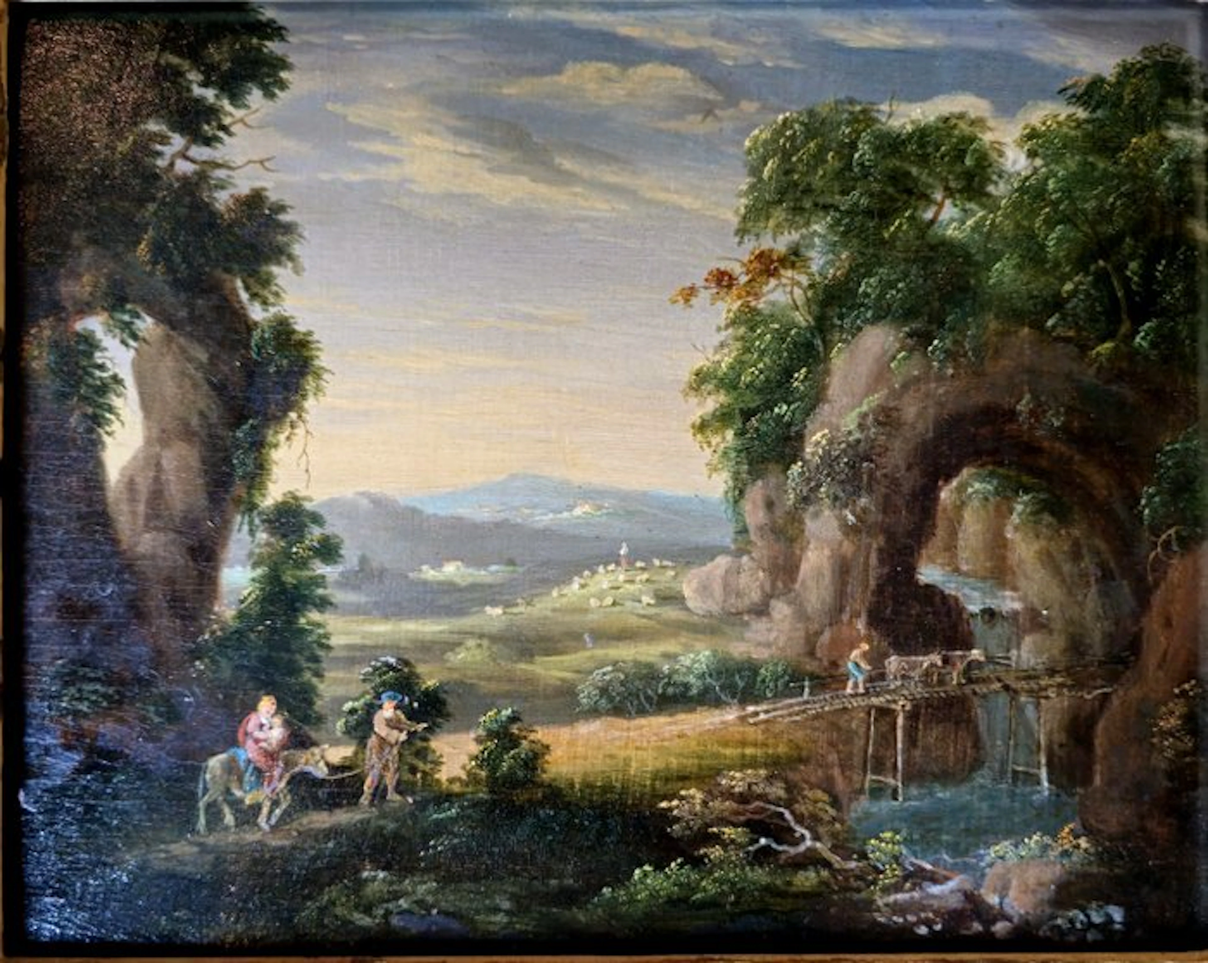 In the manner of Francesco Zucarelli - Italian landscape...