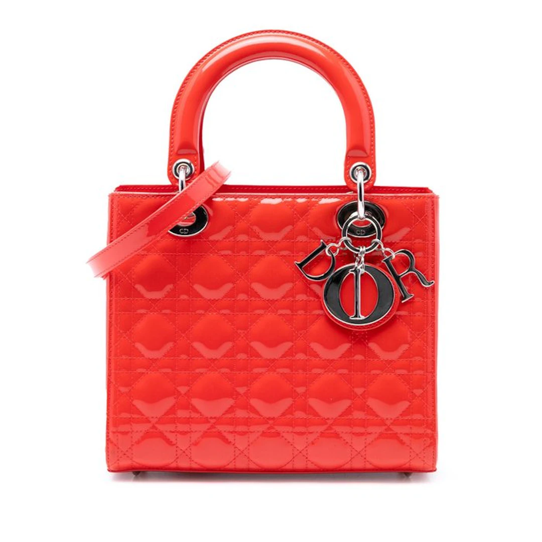 Christian Dior - Medium Patent Cannage Lady Dior - Bag