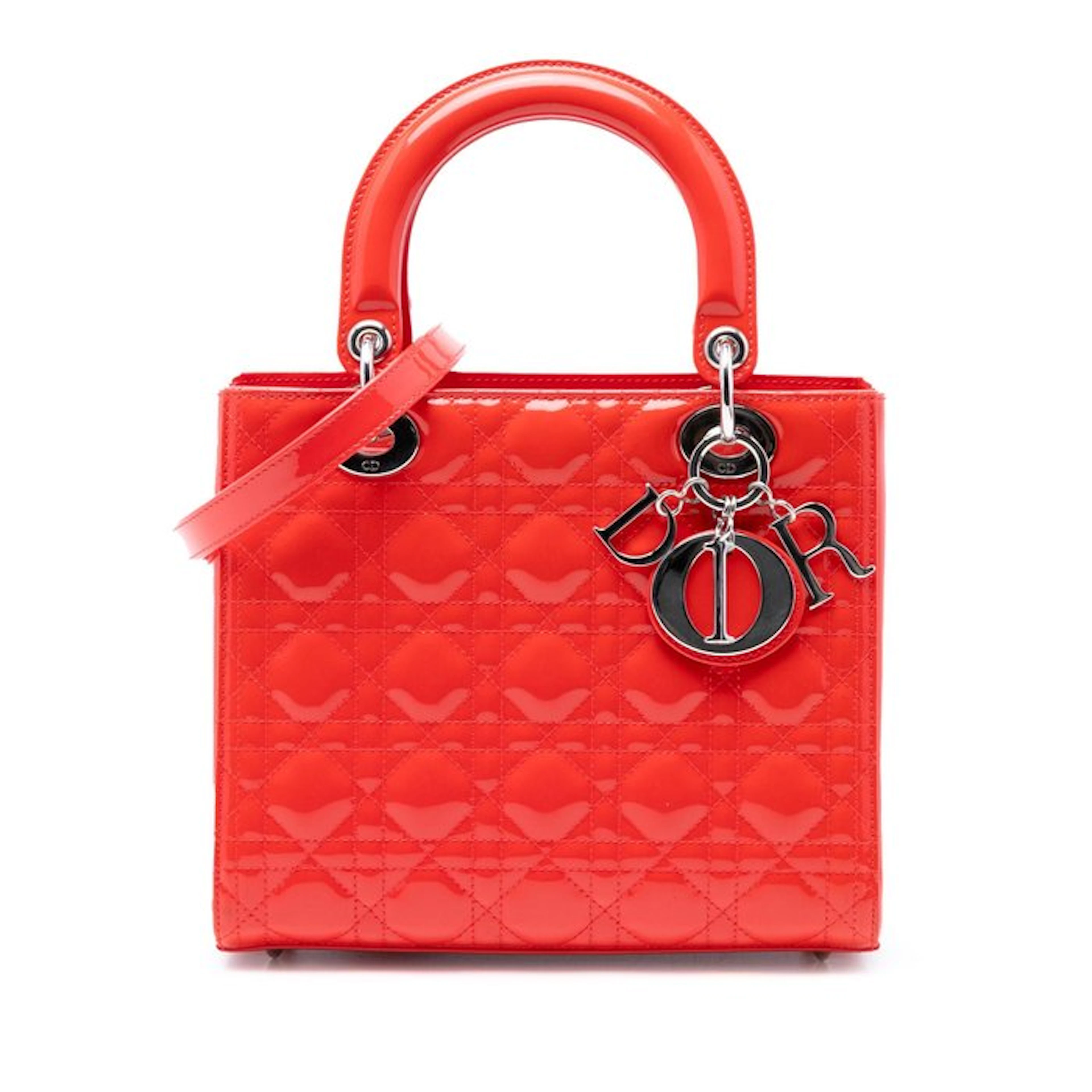 Christian Dior - Medium Patent Cannage Lady Dior - Bag