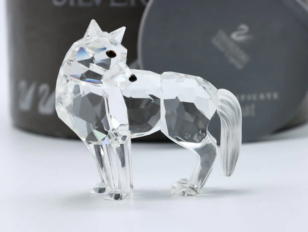 Figure - Swarovski - Wolf (Boxed + Certificate) - Crystal
