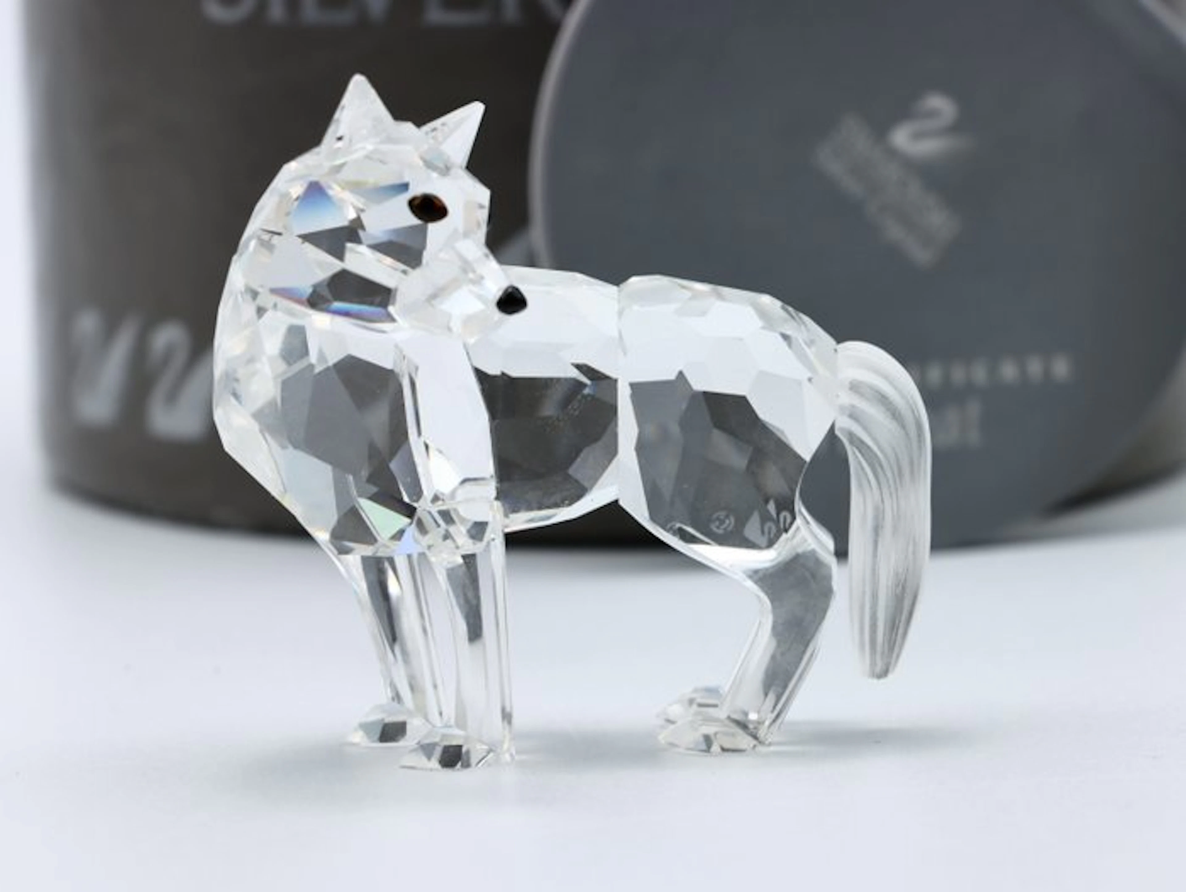 Figure - Swarovski - Wolf (Boxed + Certificate) - Crystal
