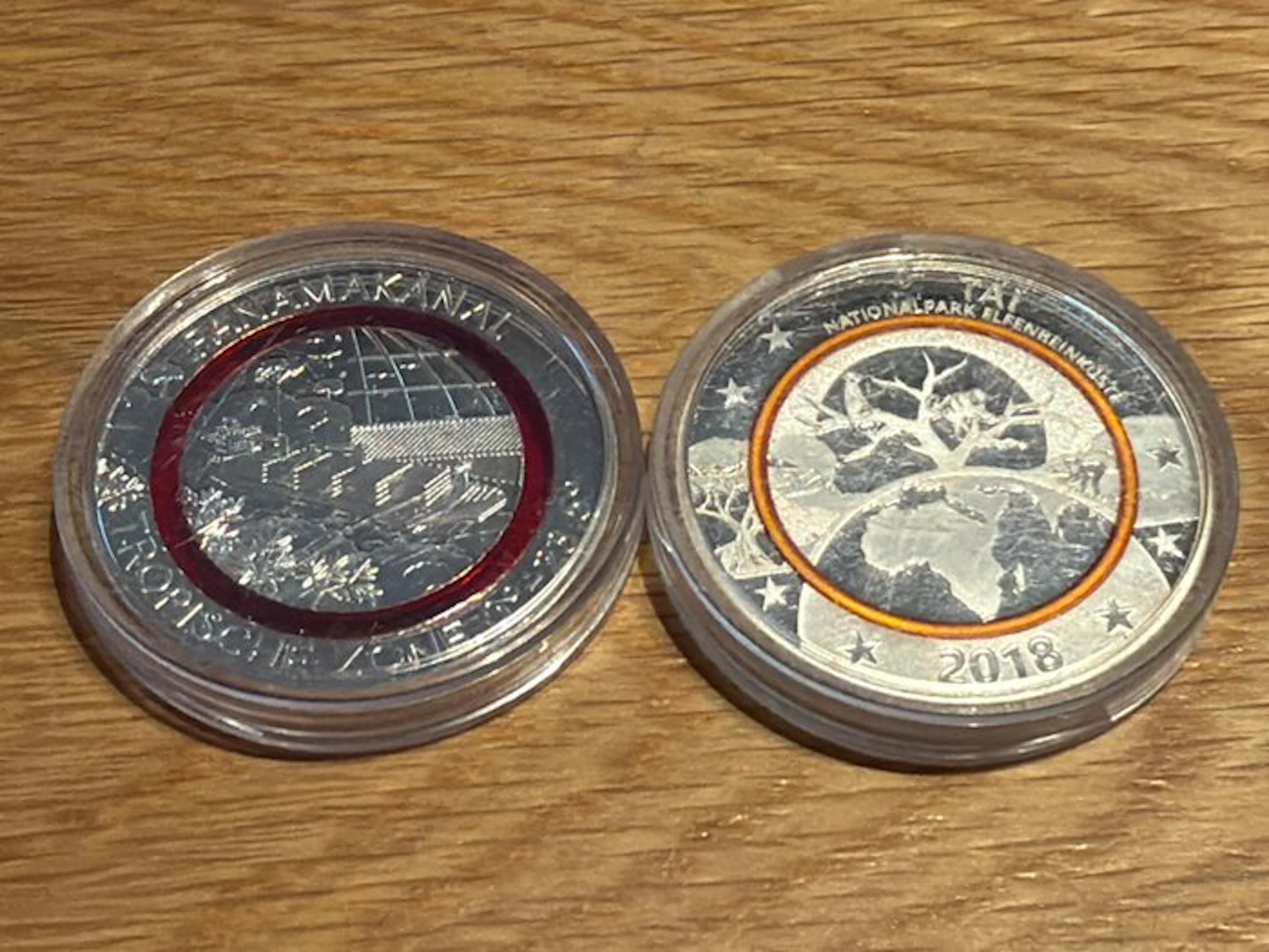 Germany. Silver medal Panamakanal und Tai - 2 x 14,66g...