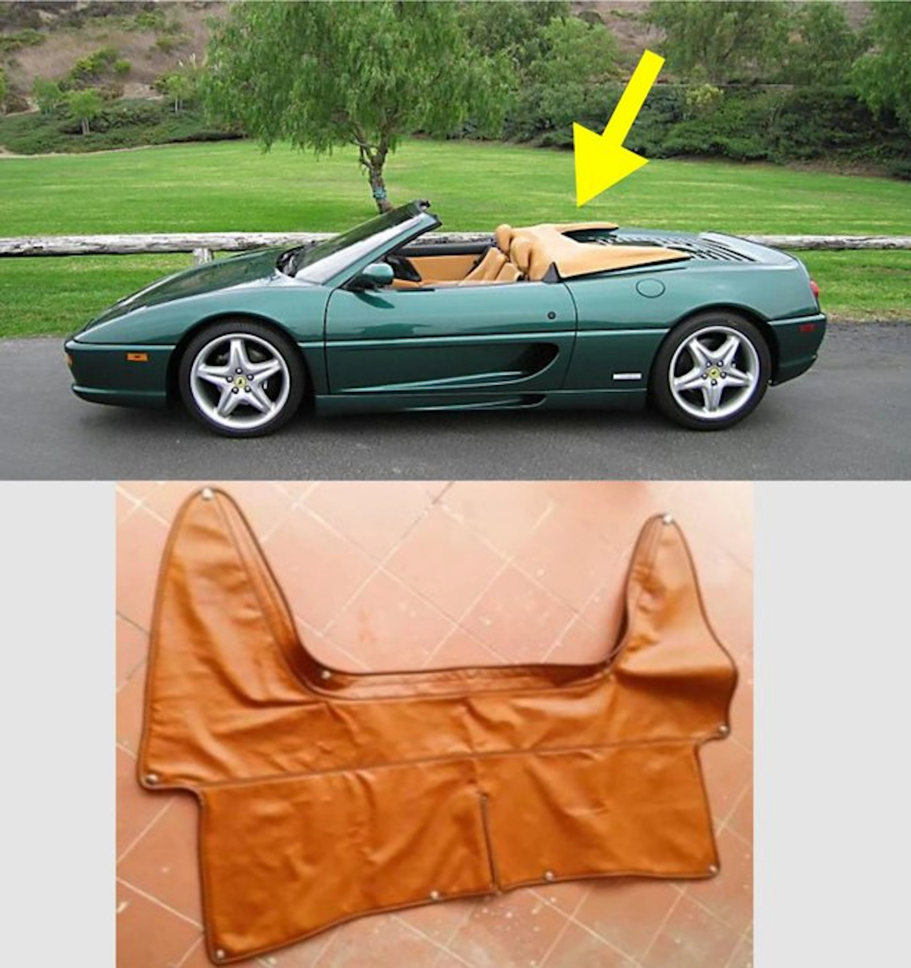 Ferrari 348 Spider / F355 Spider - Tonneau Roof Cover...