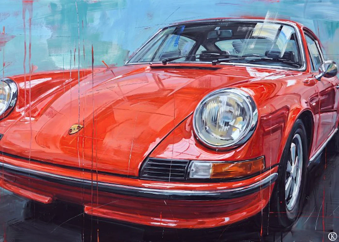 Kleury.art - [XL Canvas] "Elfer in Crimson" by Kleury.art (1/5)