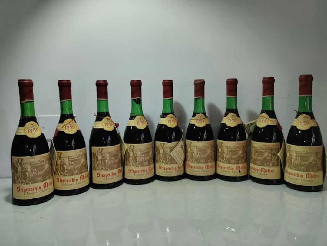 1959 Stravecchio Melini - Chianti Classico - 9 Bottles (0.72L)