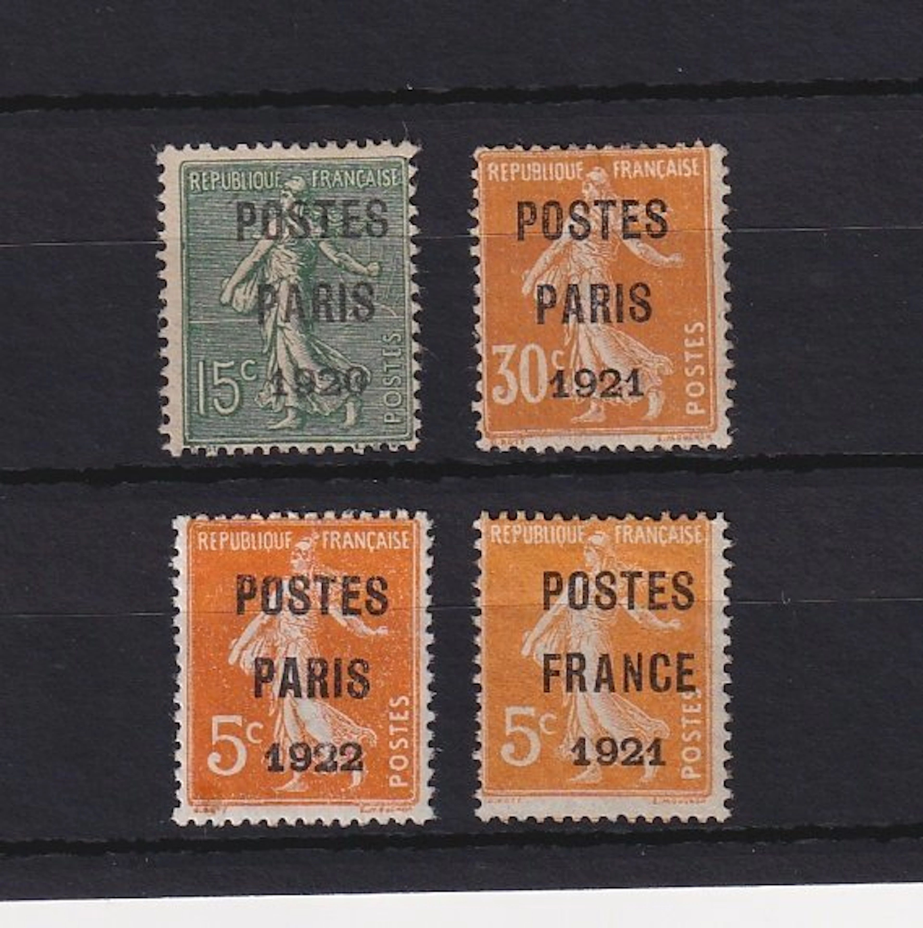 France 1920/1922 - préoblitéré