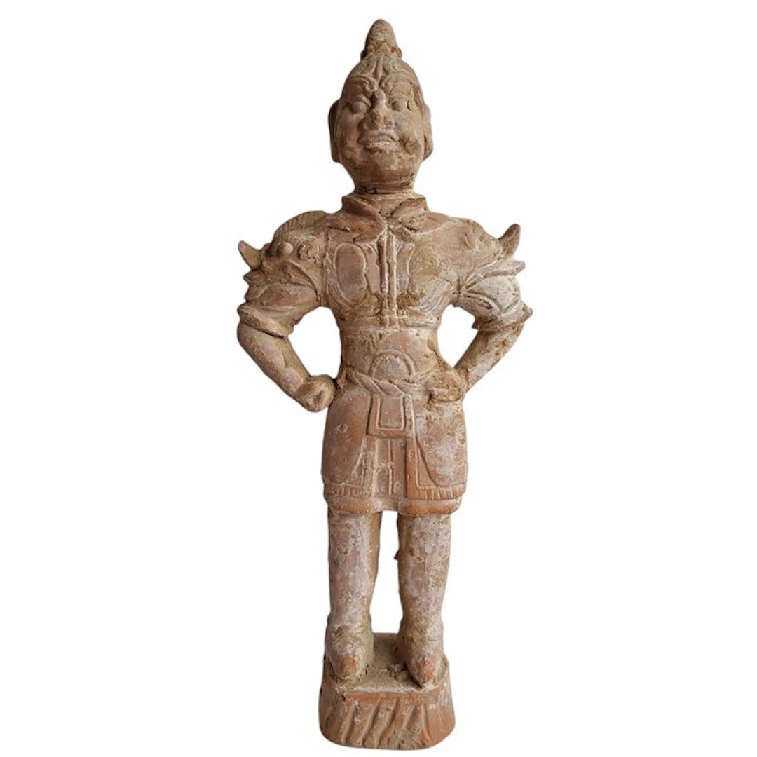 Figurine - Lokapala (Hemelse Wachter) - Terracotta