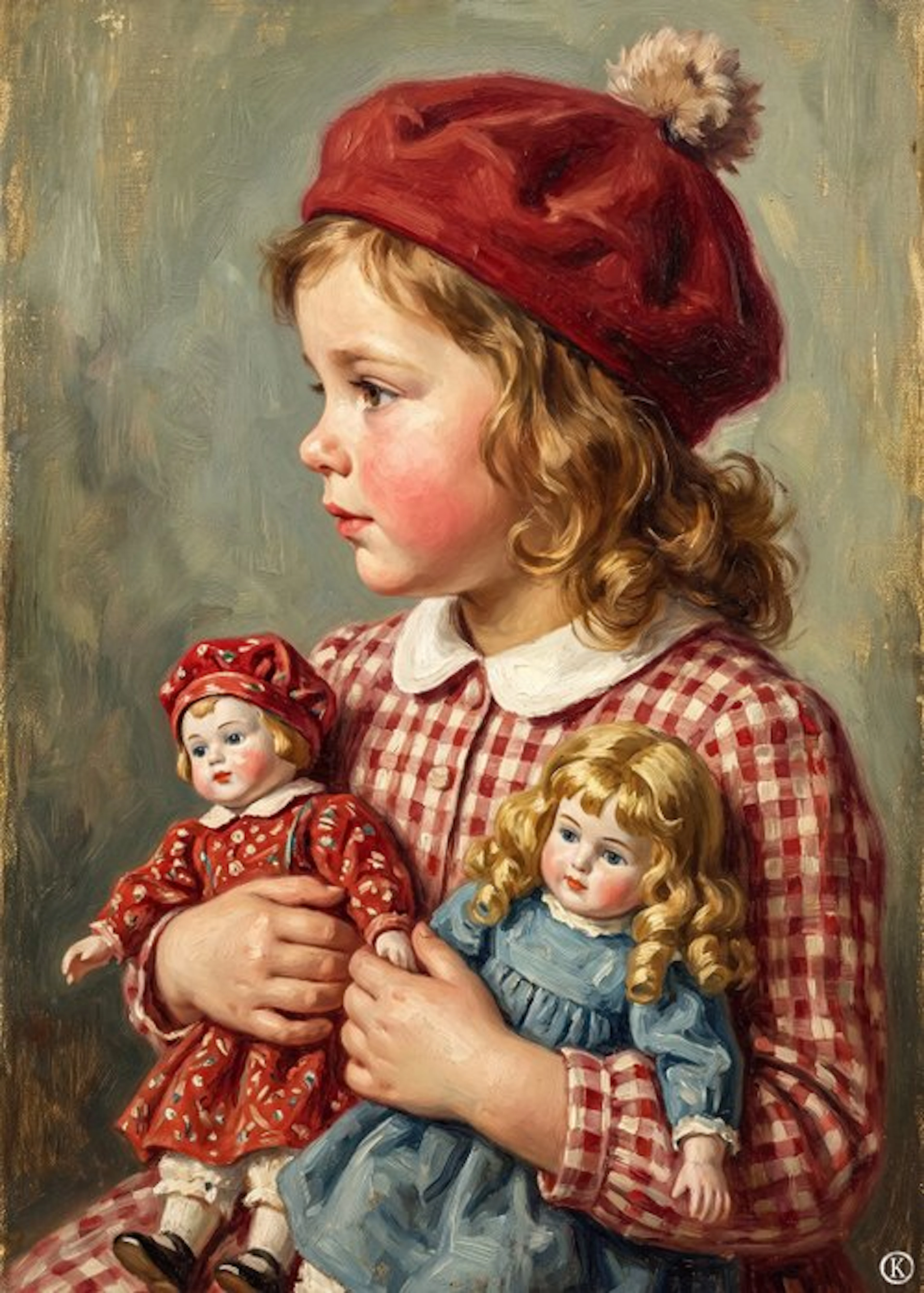 Kleury.art - [XL MATTE PAPER] "Little Guardian of Porcelain" by Kleury.art