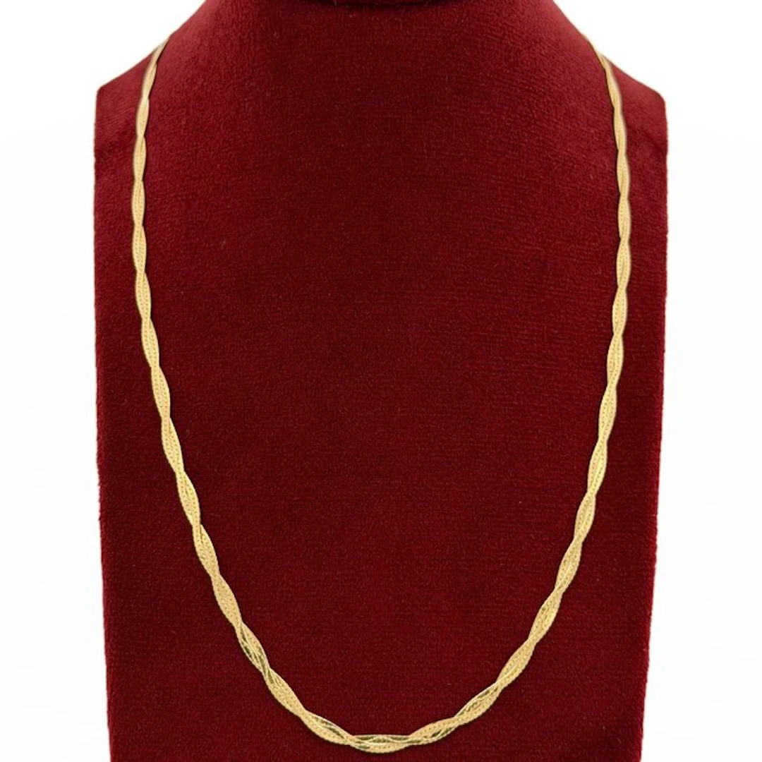 No reserve price - Necklace - 18 kt. Yellow gold - Snake - 50 cm