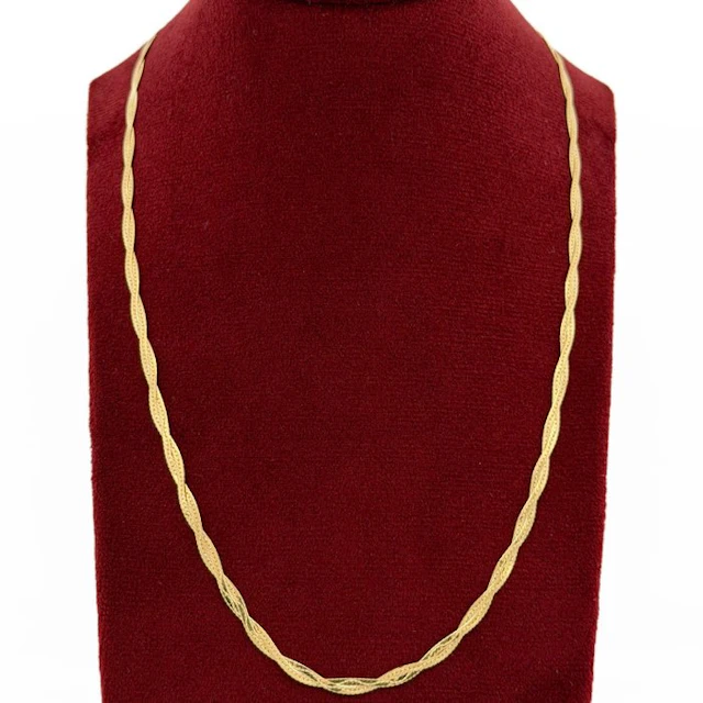 No reserve price - Necklace - 18 kt. Yellow gold - Snake - 50 cm