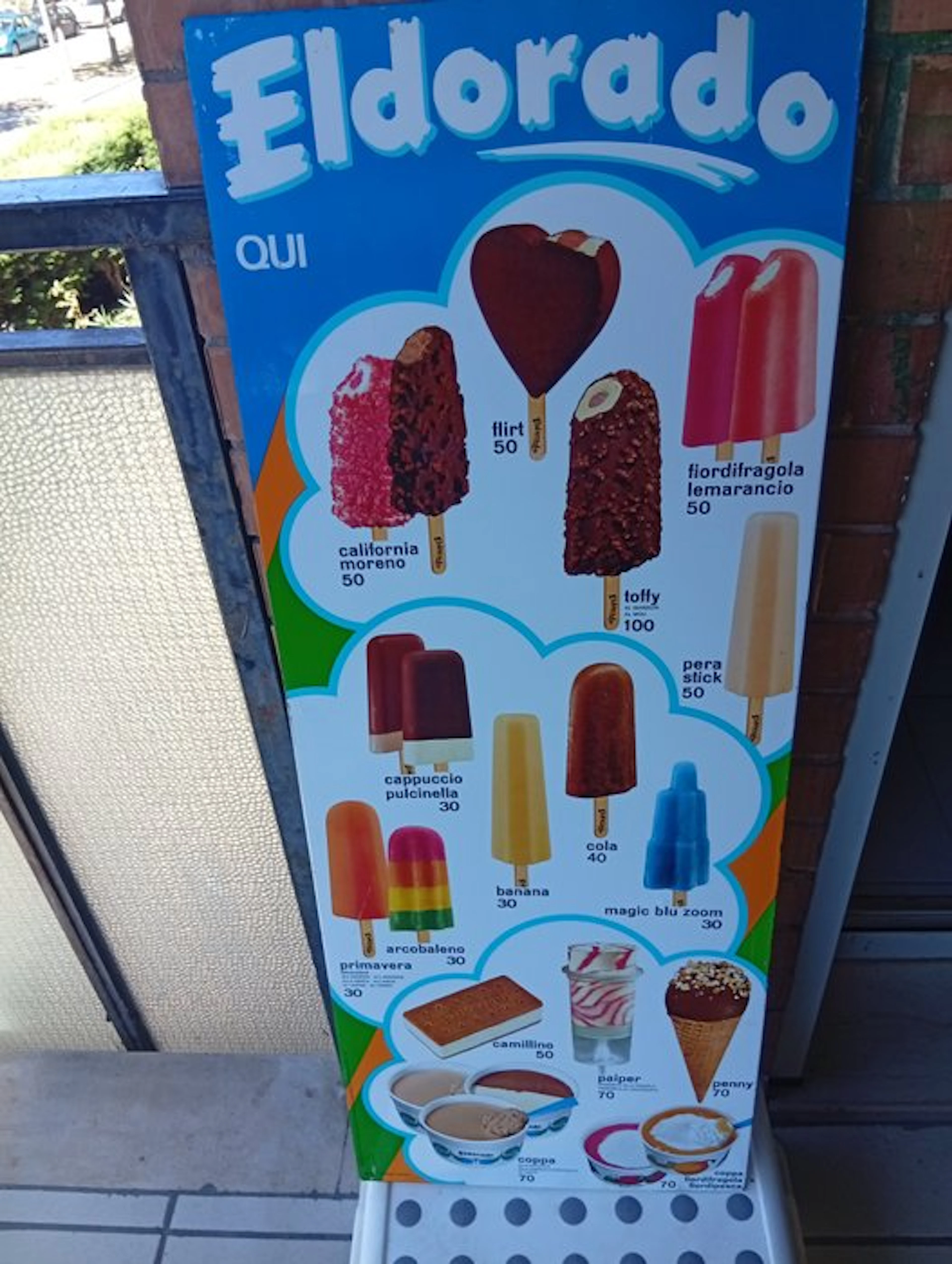 Eldorado Ice Cream - Advertising sign - Iron