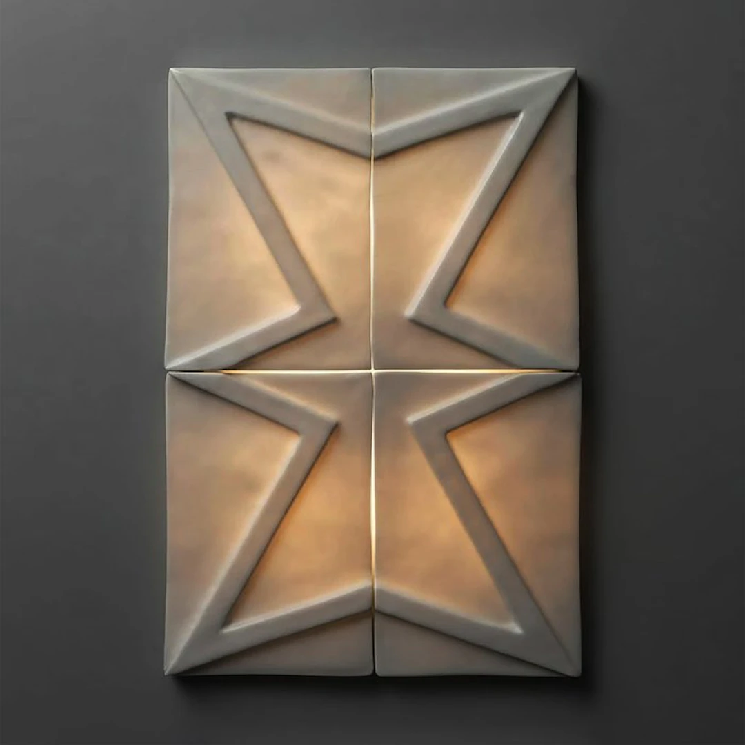 Tile (4) - in Limoges porcelain - FOUZIA KHAIA - 2026