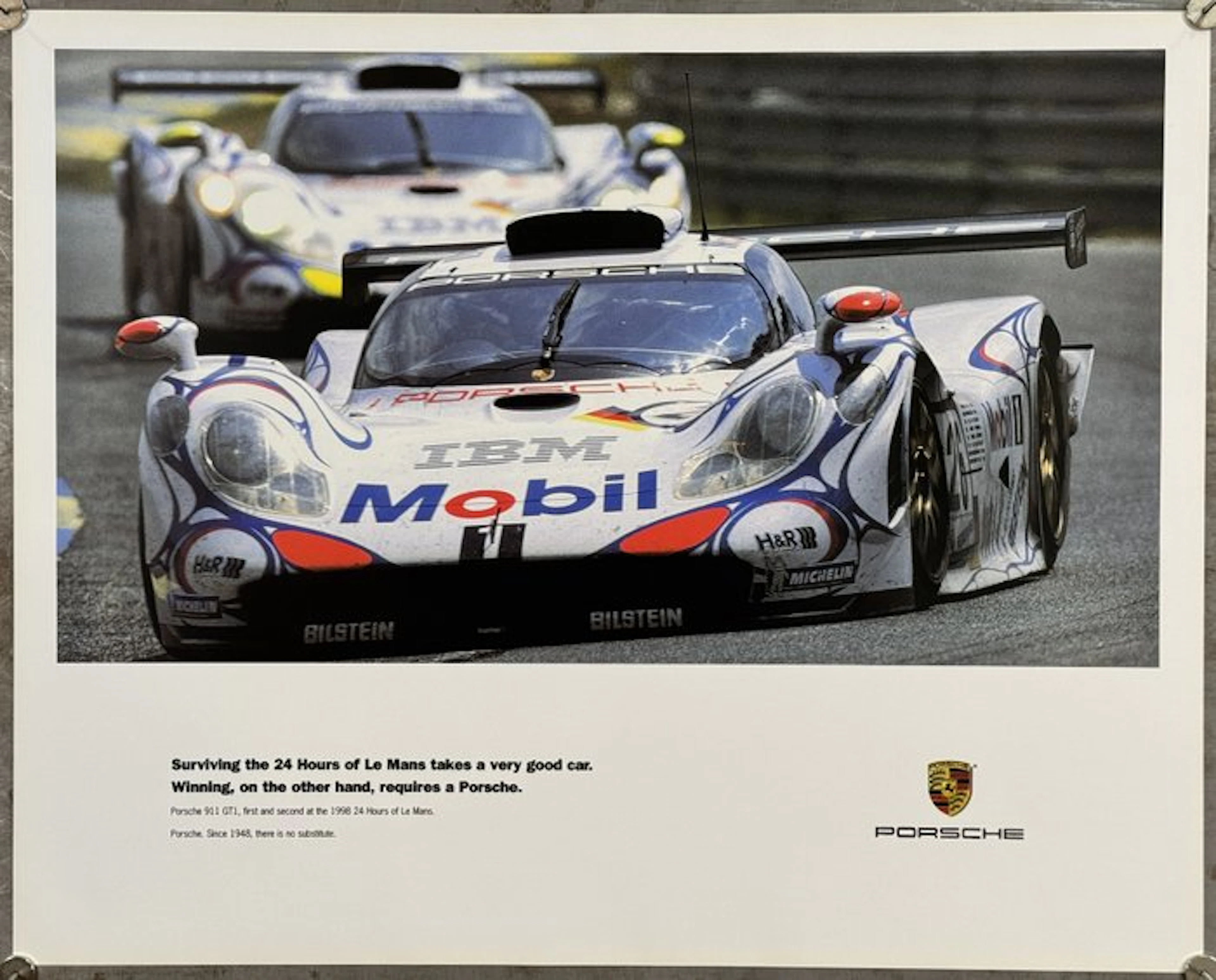 Porsche - 911 GT1 Le Mans 1998 | poster pubblicitario...