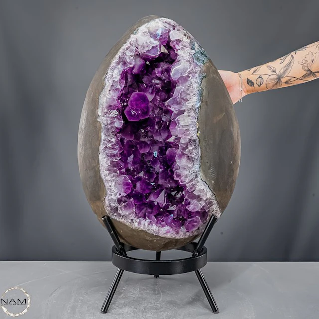 Natural amethyst-agate egg from Uruguay – 44.3 kg Naturkunst- 44367.98 g
