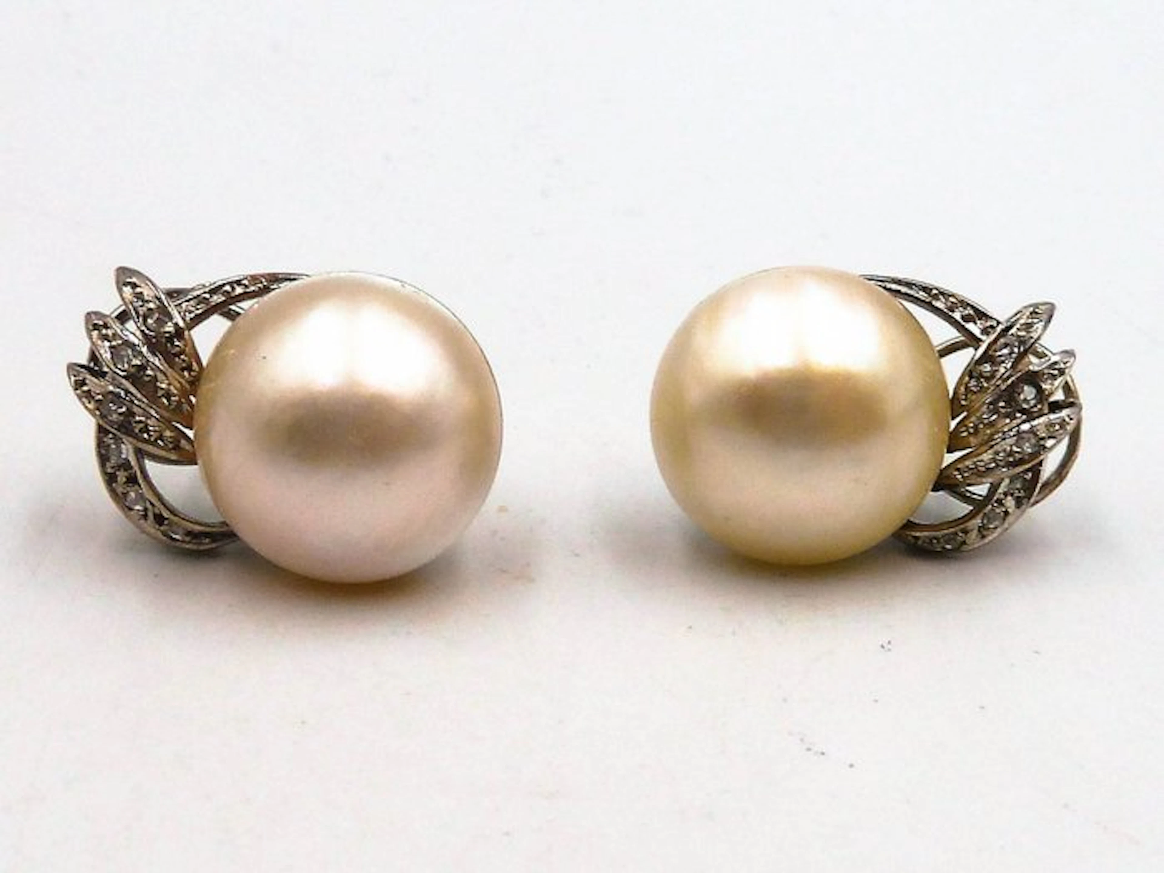 Earrings - 18 kt. White gold