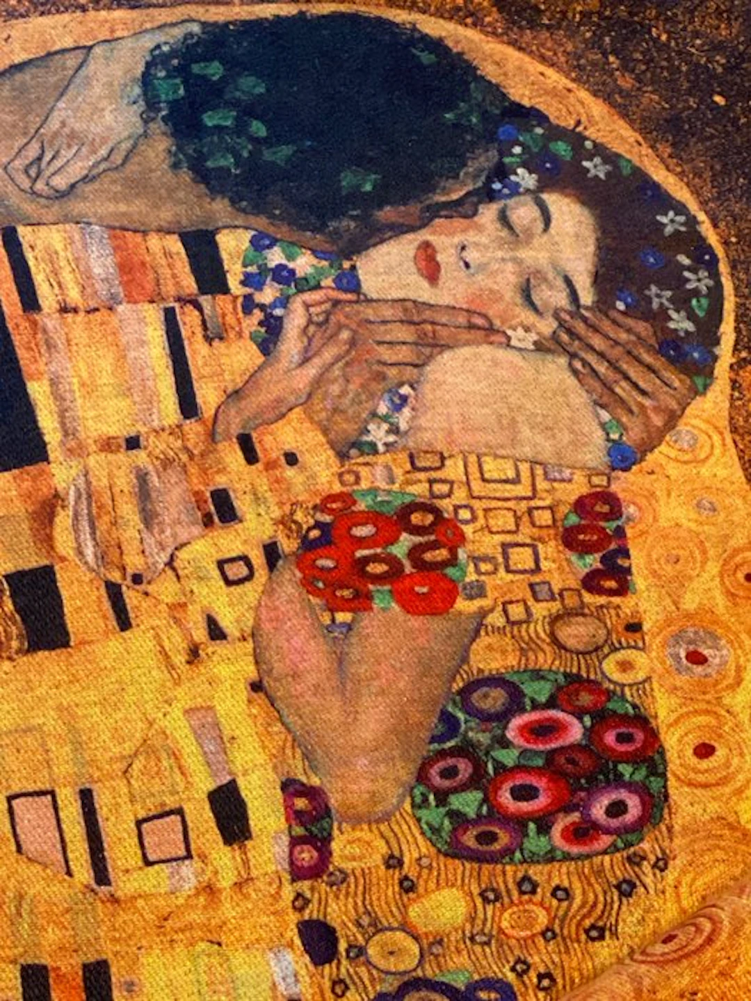 Elegant cashmere plaid, Art Deco Klimt - Throw - 190 cm - 90 cm