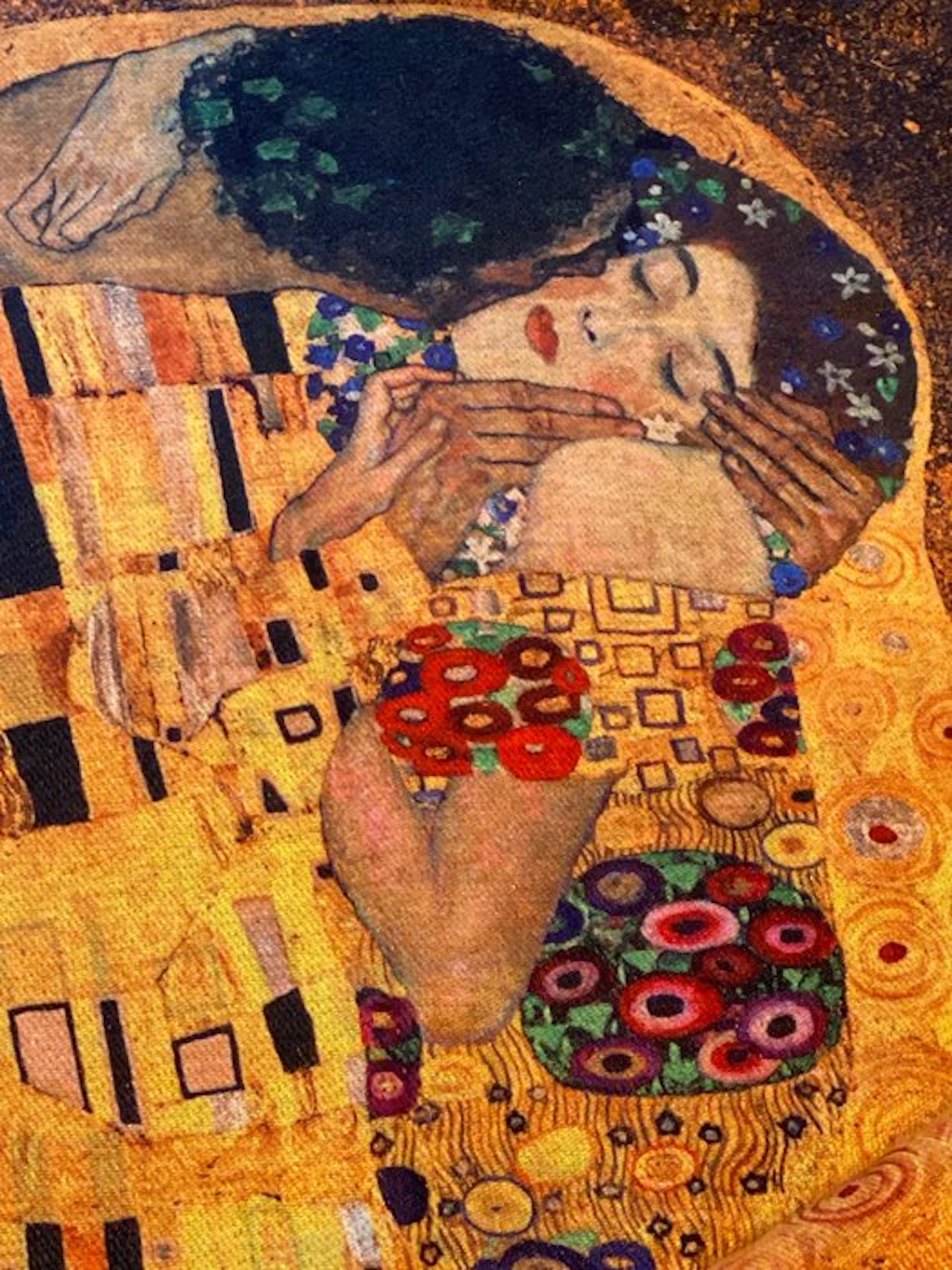 Elegant cashmere plaid, Art Deco Klimt - Throw - 190 cm - 90 cm