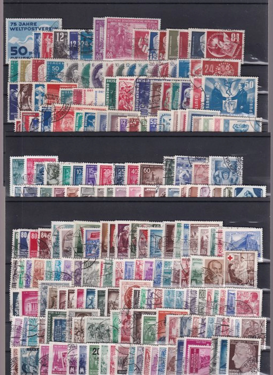 GDR 1949/1955 - Issues without blocks.