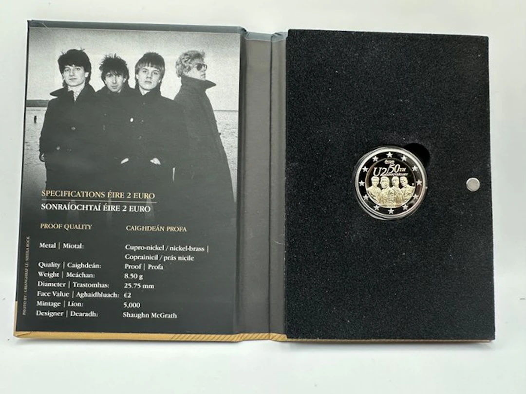 Ireland. 2 Euro 2026 "U2" Proof (No reserve price)