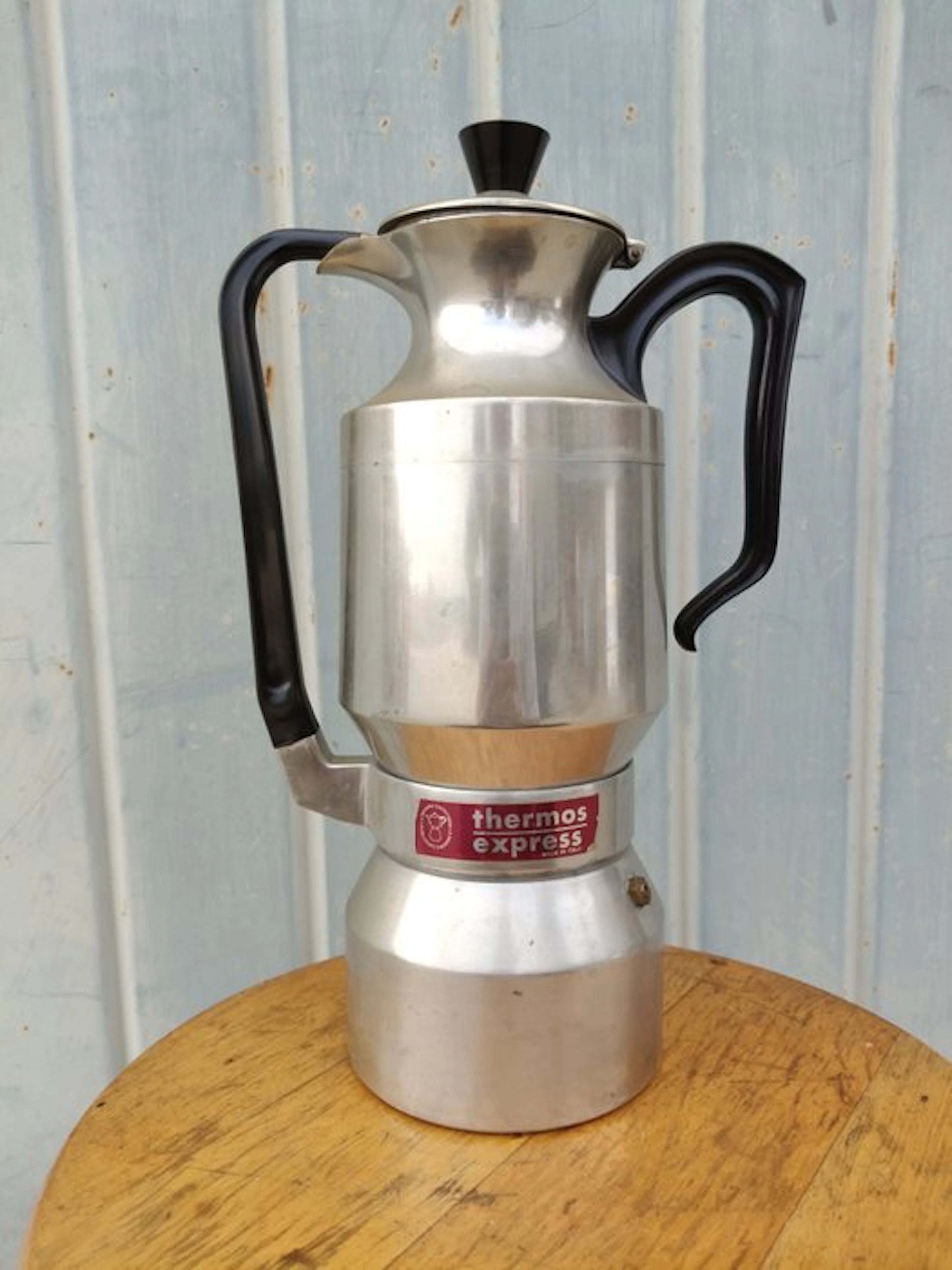 Meazza e Masciadri - Coffee pot - aluminum and Bakelite - Thermos Express