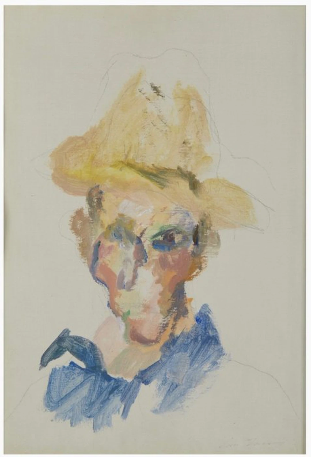 Ernesto. Treccani 1920-2009 Olio su tela - Ritratto