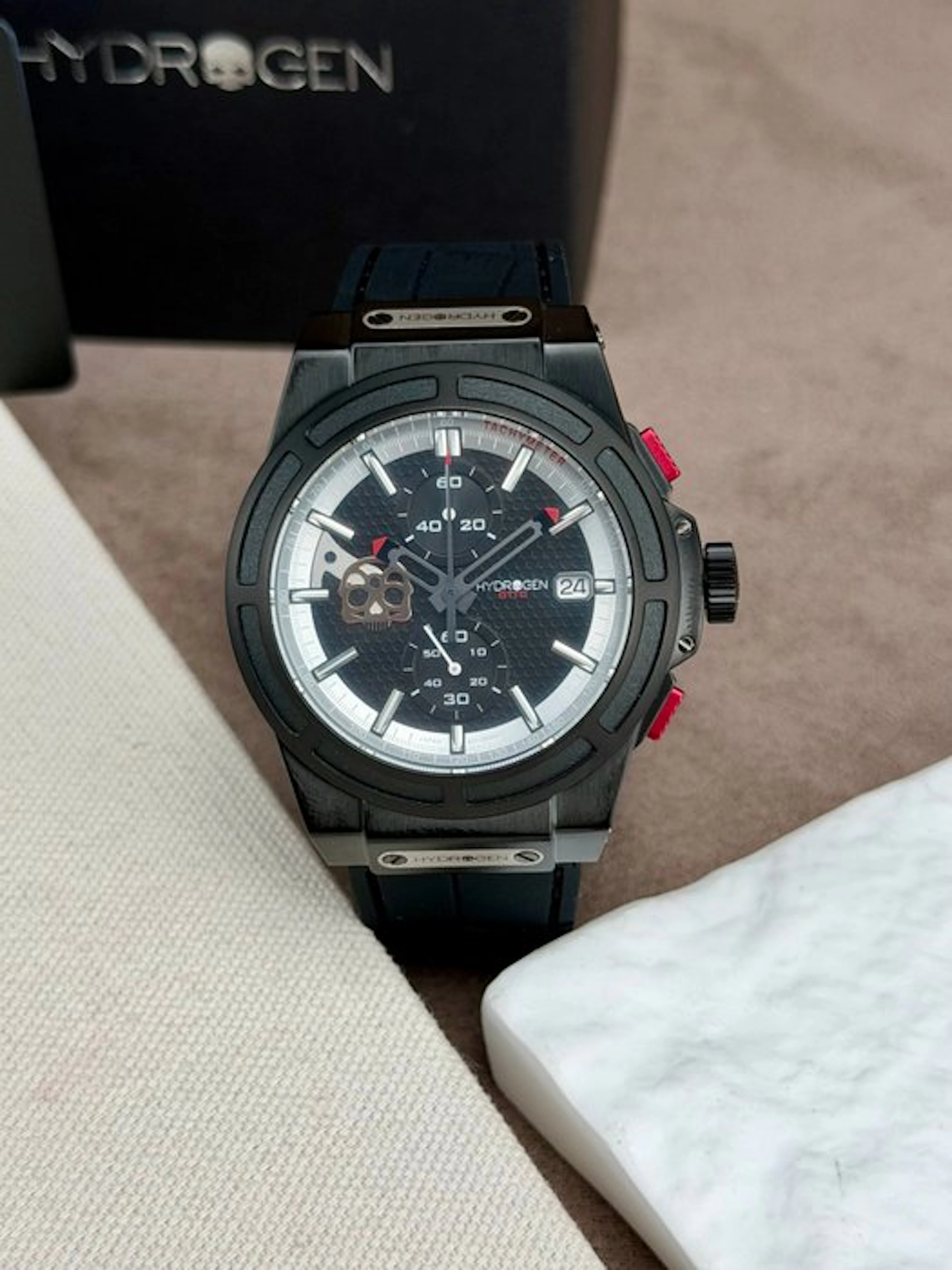 Hydrogen - Otto Chronograph Date All Black - HW514415 - Men -