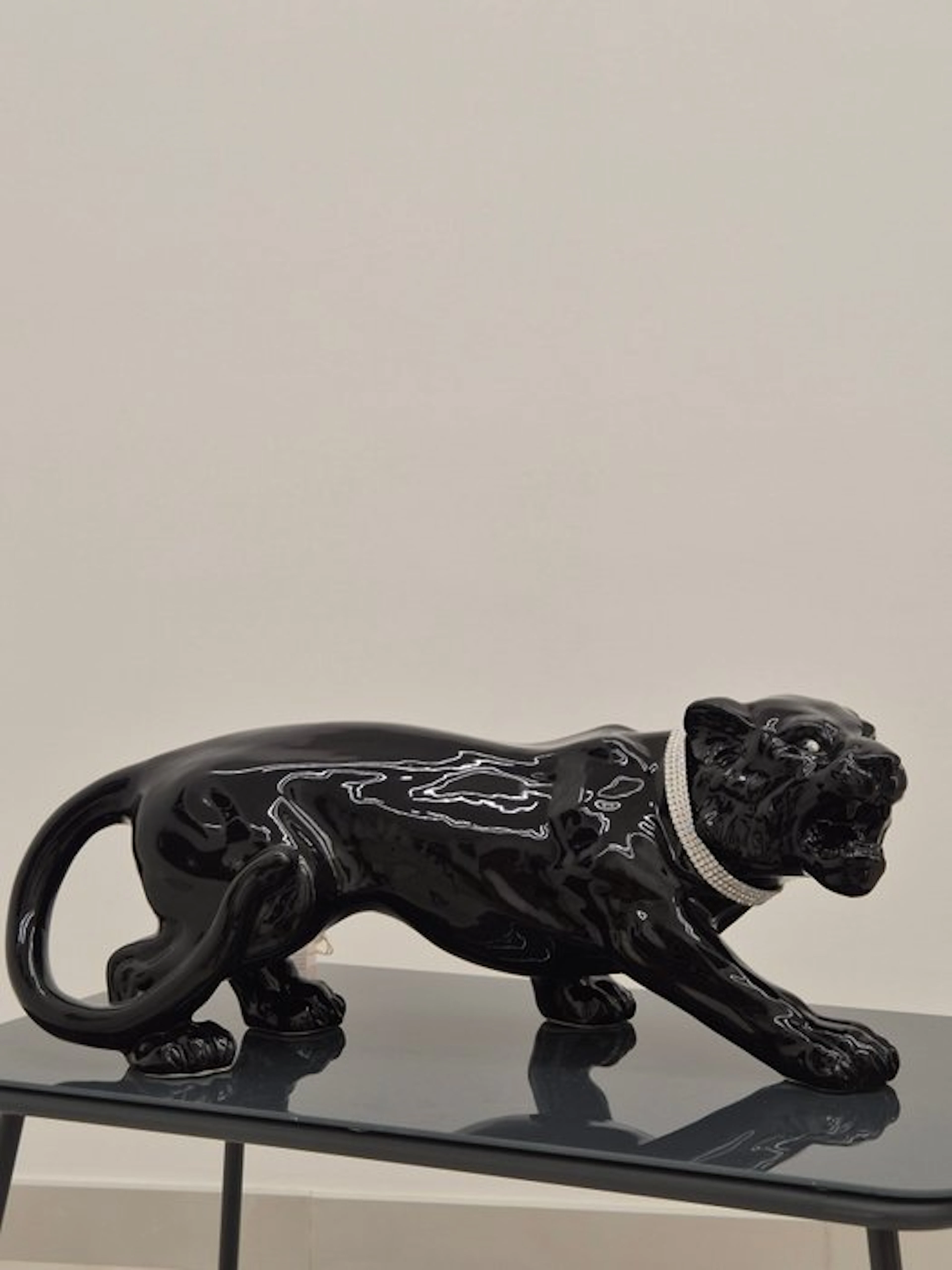 Statue, Pantera RUGGENTE - 69 cm - Ceramic