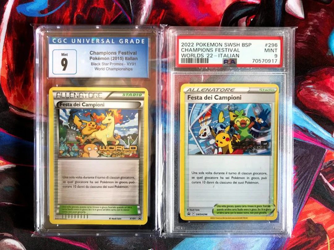 Pokémon - 2 Graded card - Pikachu #296 / XY91 Promo card