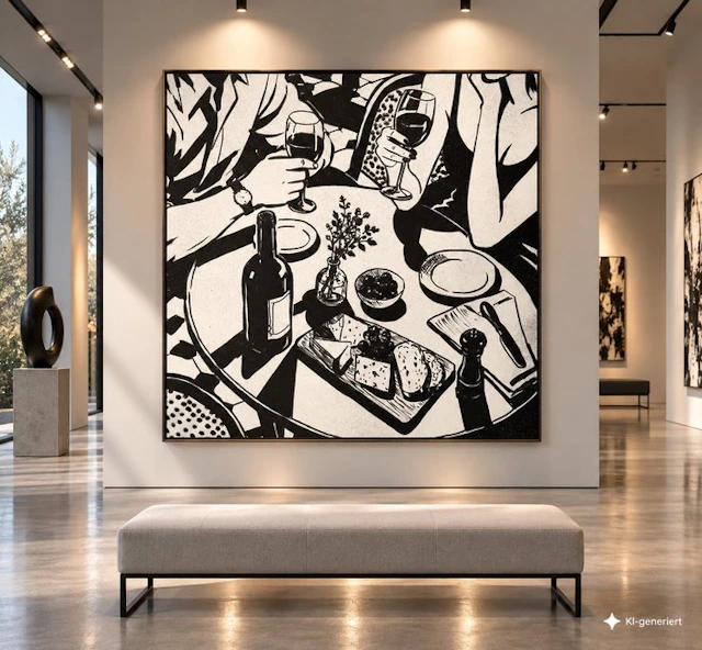 Timo Wedell - Conversation and Wine - XL - Timo‘s Lichtenstein