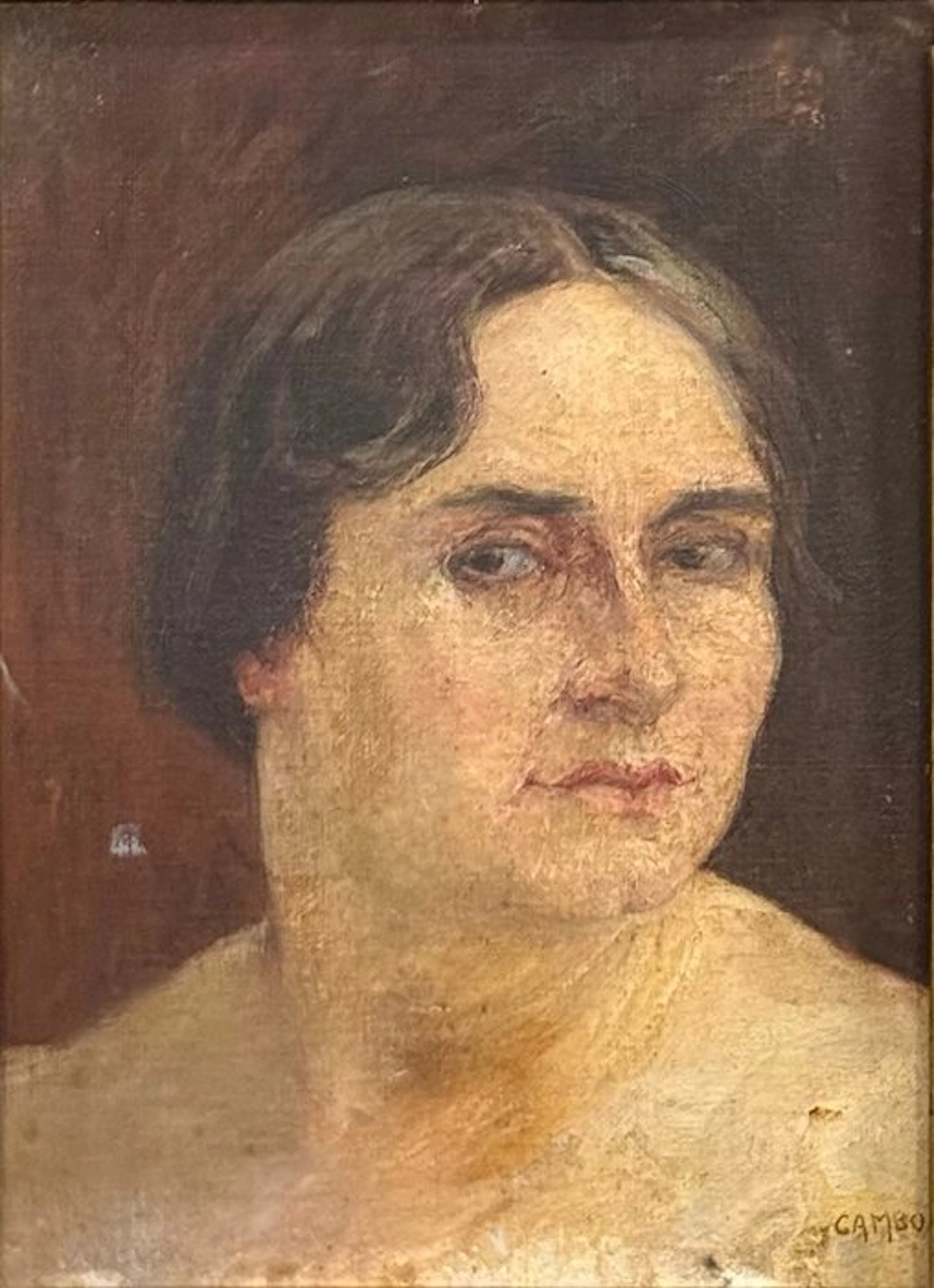 Glauco Cambon (1875-1930) - Ritratto di donna