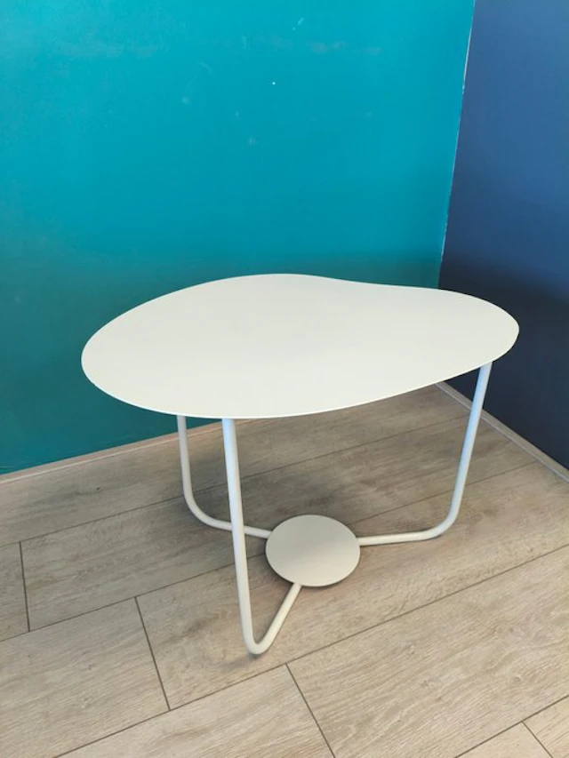 Moderne - Side table - Steel, Light Gray