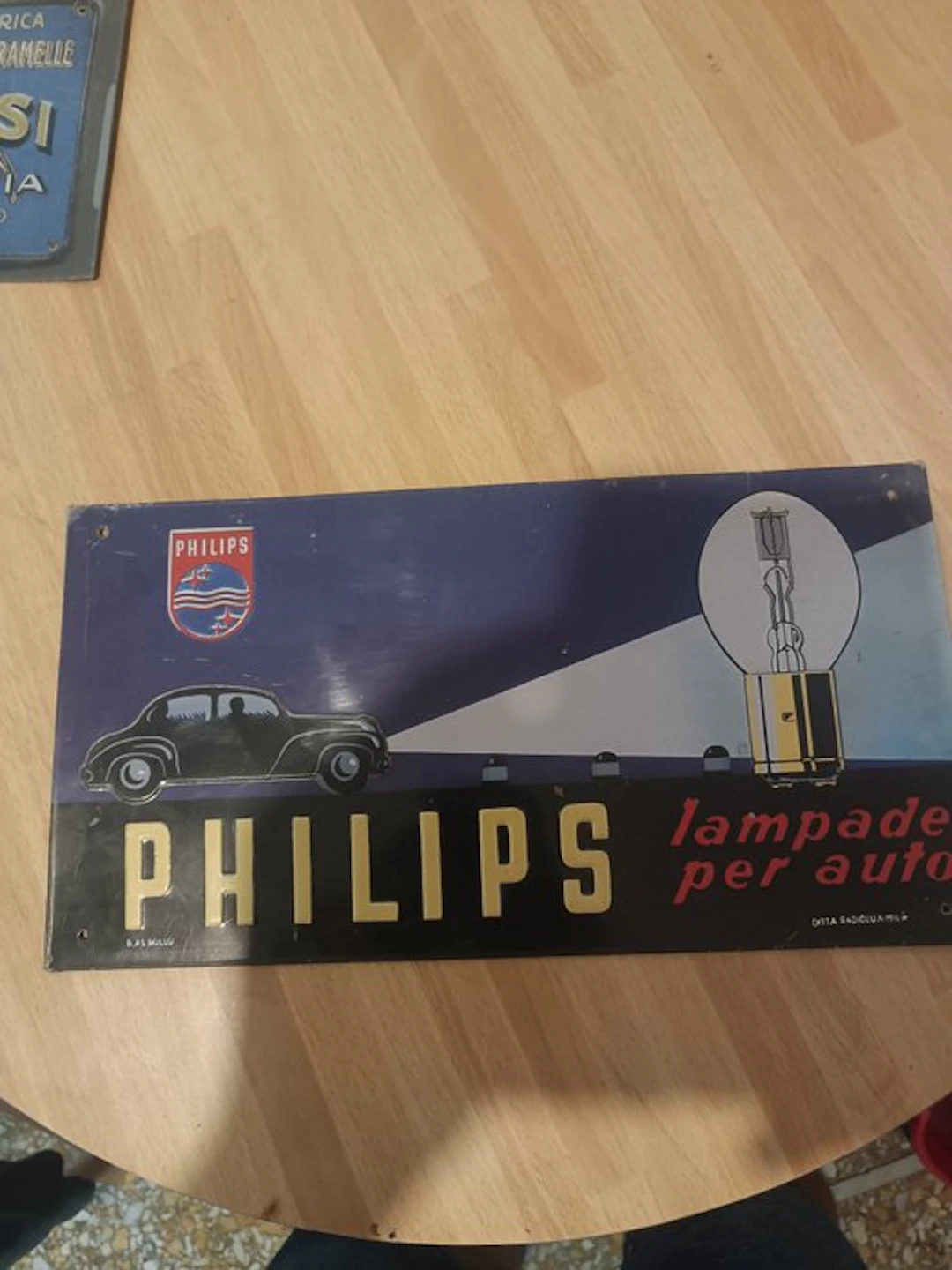 Philips - PHILIPS car lamps - B.A.L. Bollo - Advertising sign - Aluminium