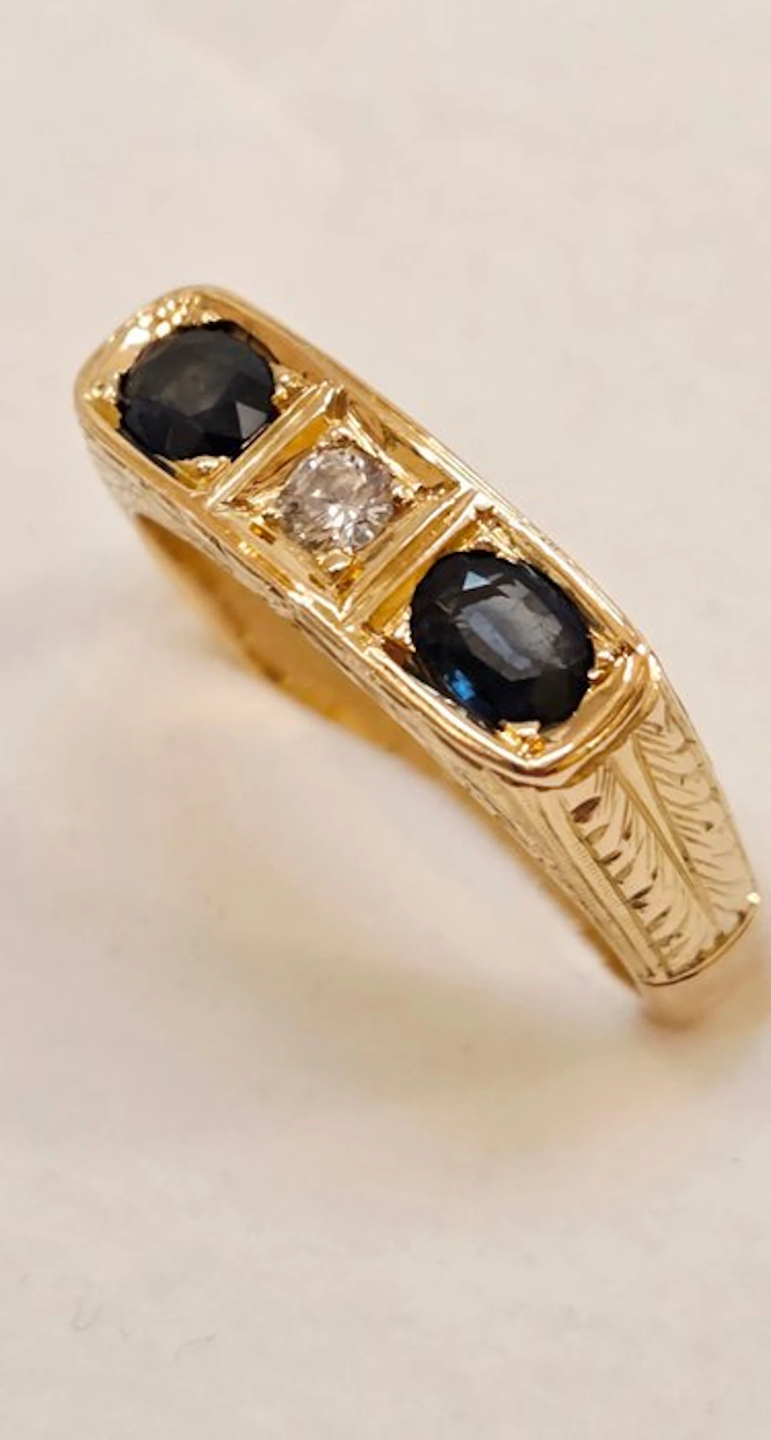 Ring - 18 kt. Yellow gold - Perfect Seventies