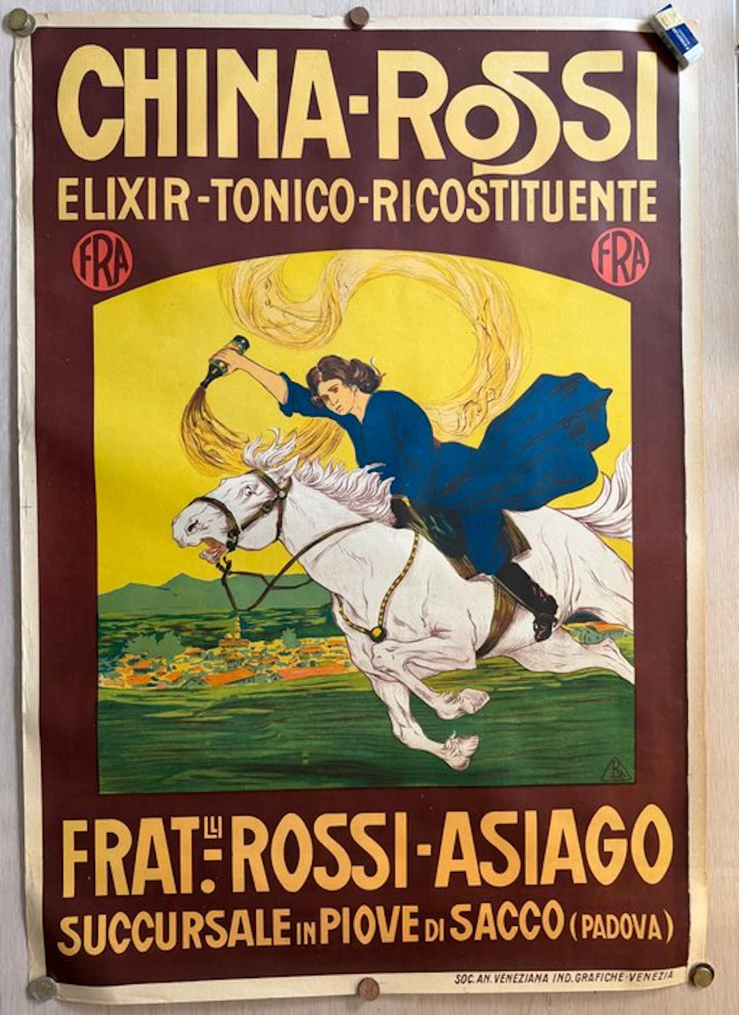 A. B. - Frat.lli Rossi Asiago - CHINA ROSSI ELIXIR TONICO RICOSTITUENTE - 1920s