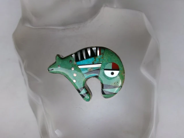 Brooch - United States Navajo Art Pendant/Brooch (No reserve price)
