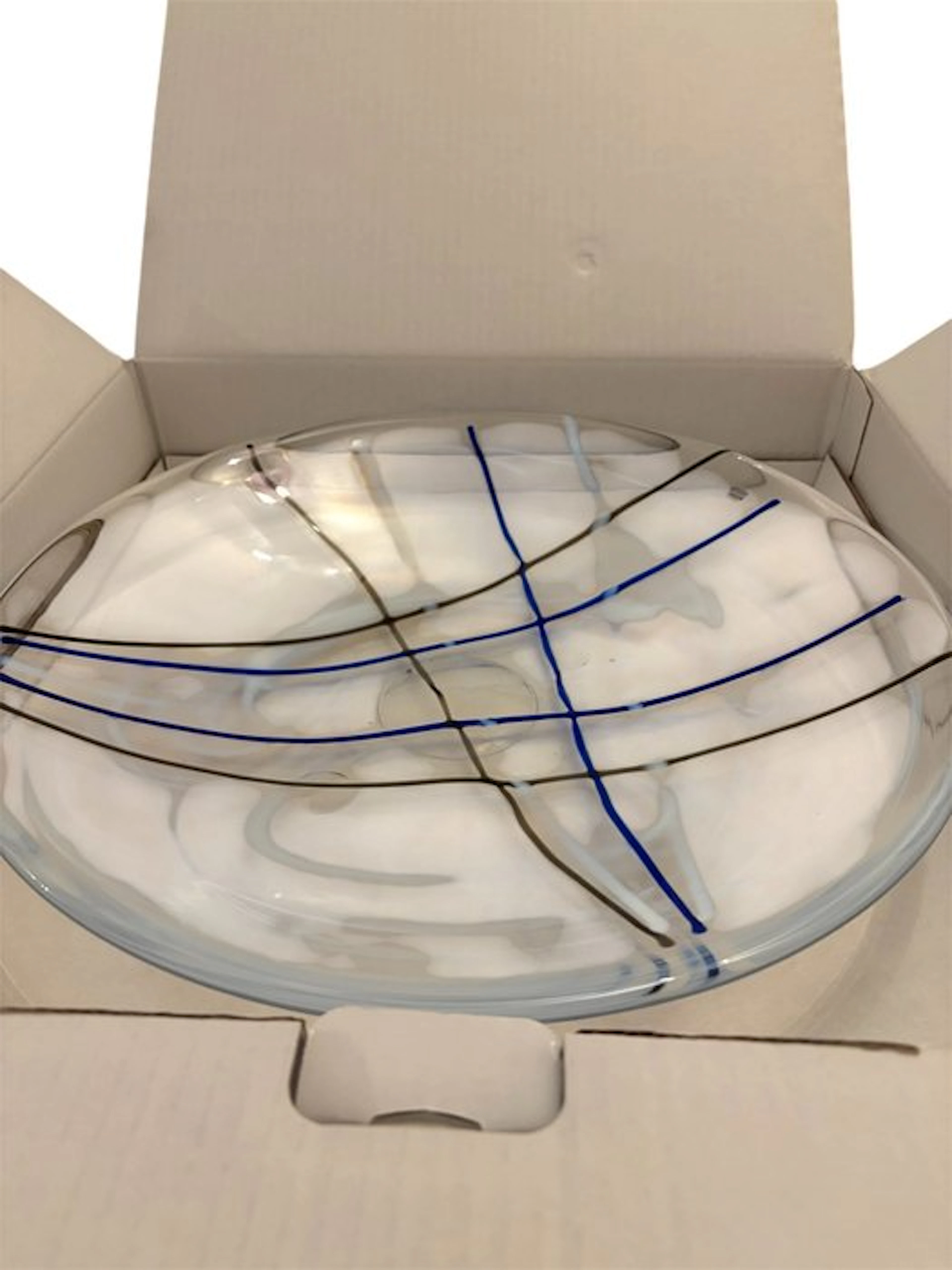 Kosta Boda - Anna Ehrner - Platter - Glass - Bowl from the Contrast series