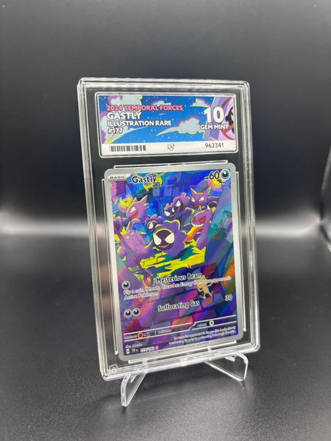 Pokémon - 1 Graded card - Gastly Temporal Forces #177 Full art - ACE 10