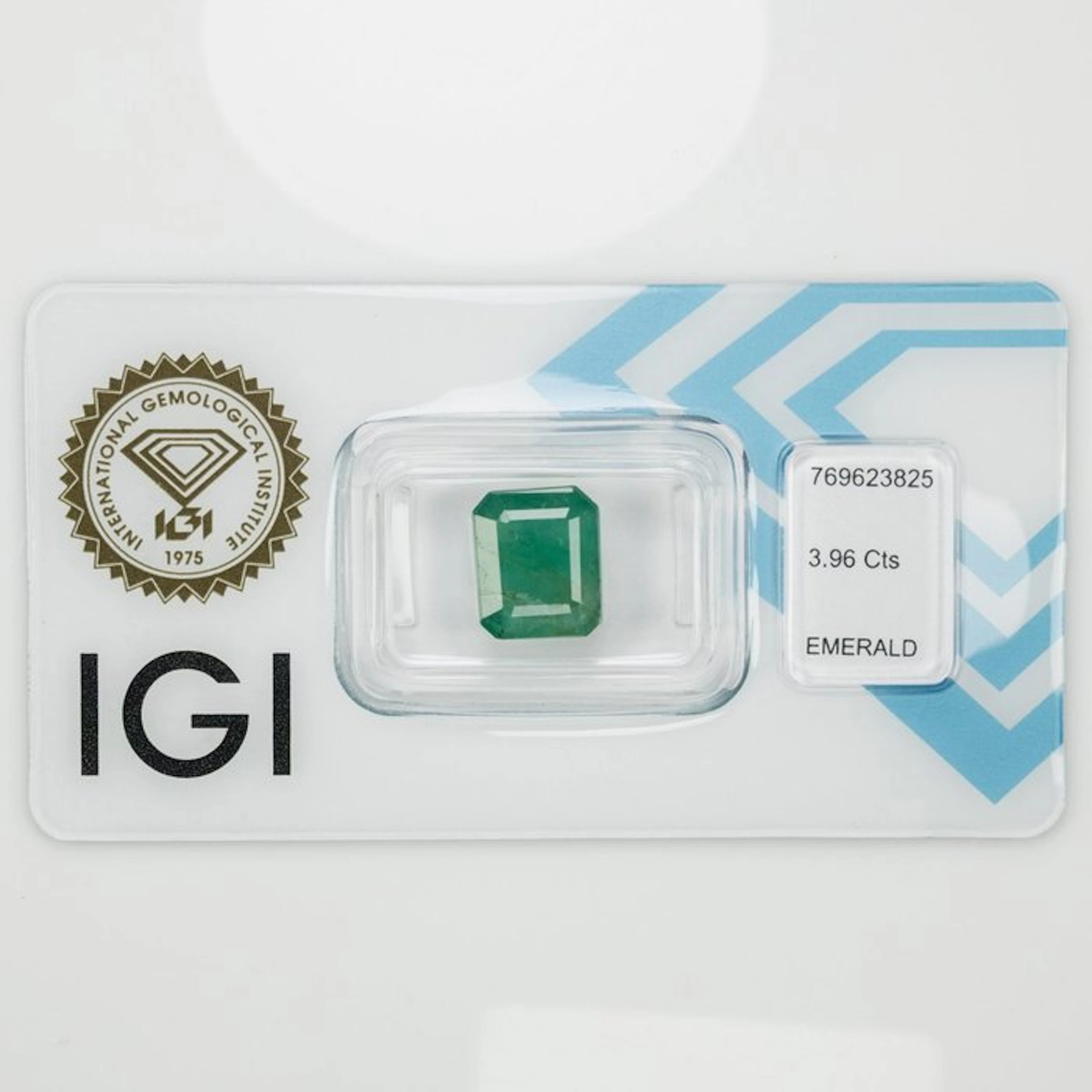 No reserve price - 1 pcs Green Emerald - 3.96 ct...