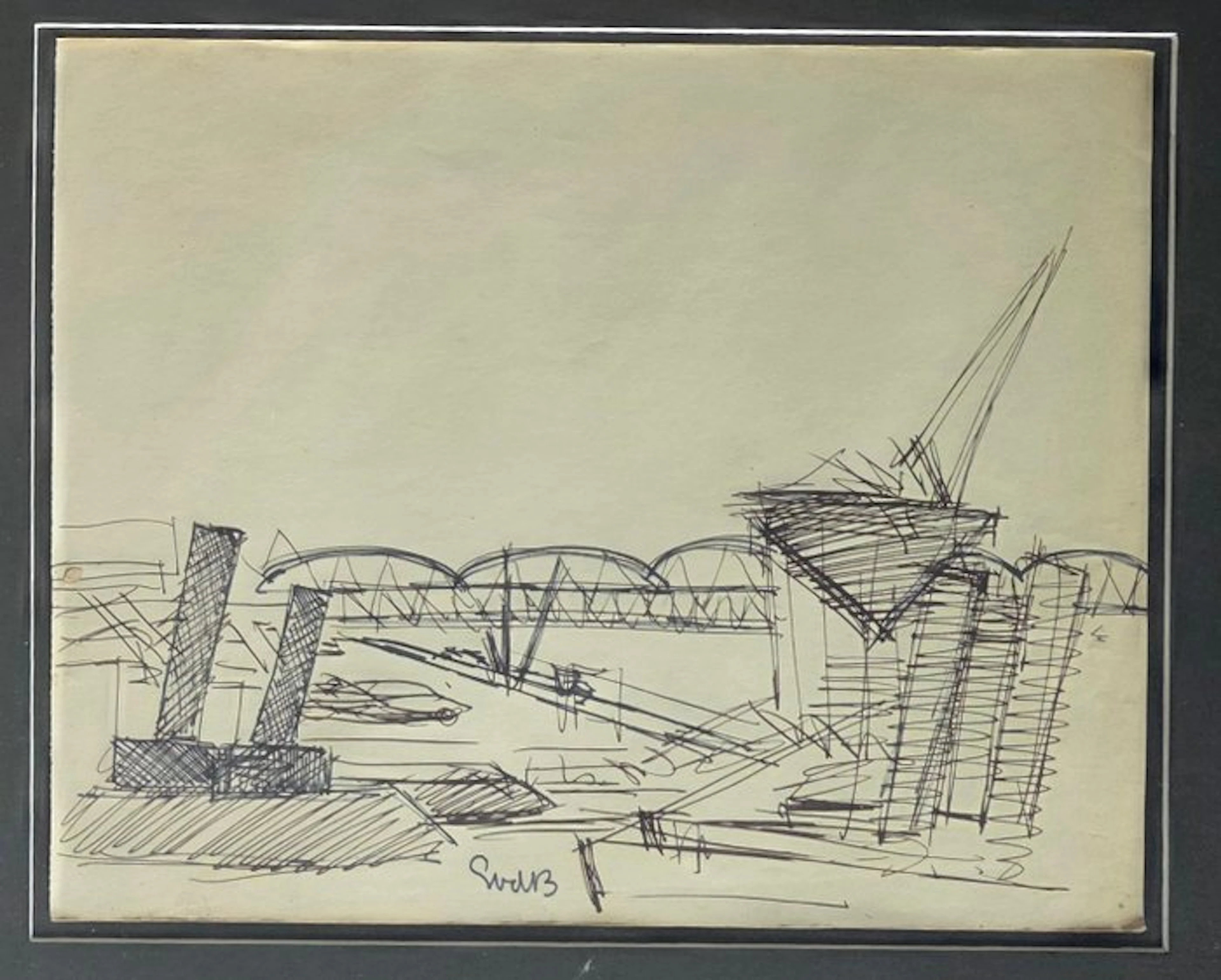 Siep Van Den Berg (1913-1998) - Rotterdames haven gezicht...