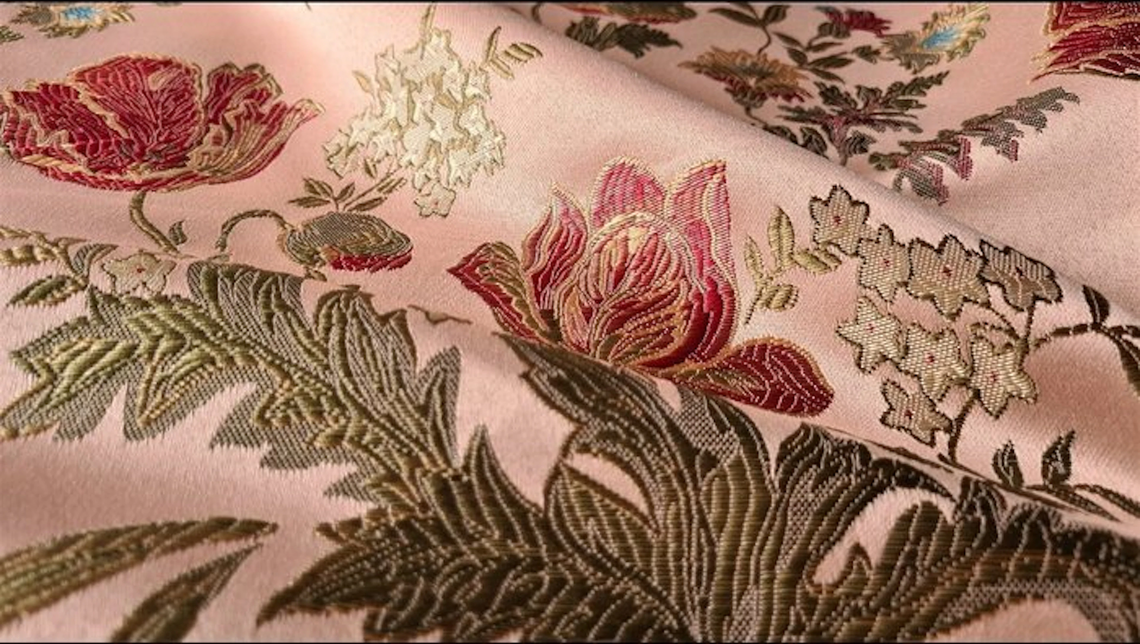No reserve price!!! Precious damask fabric in San Leucio style