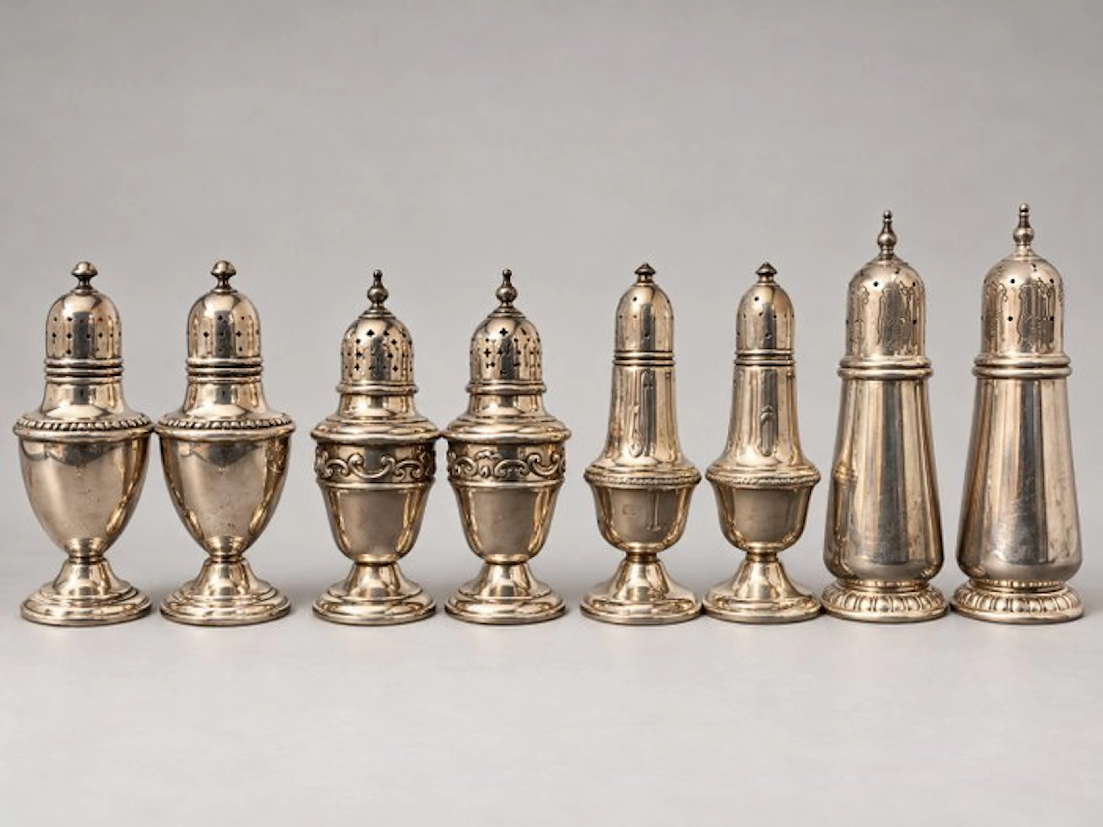 Salt cellar (8) - .925 silver