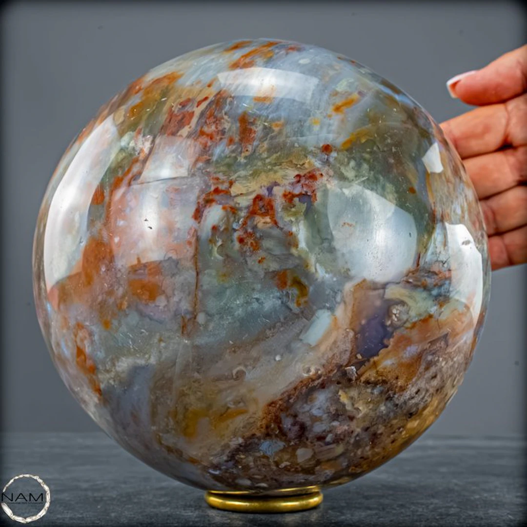 Natural Ocean Agate Sphere - Of the highest quality- 5467.92 g