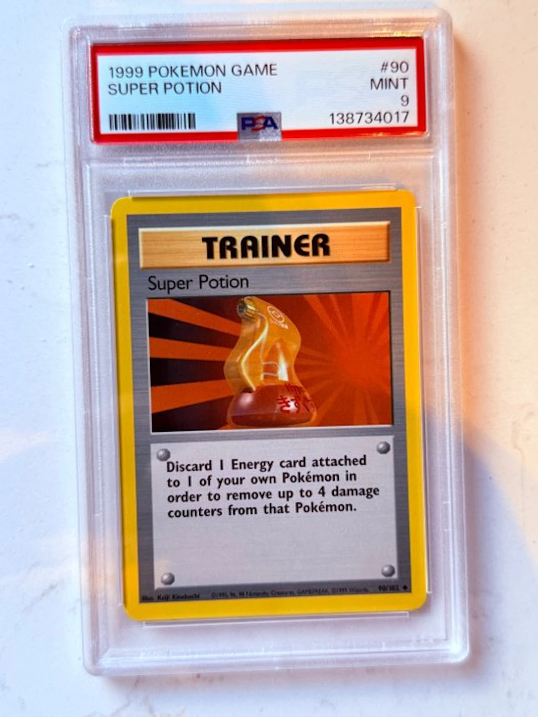 Pokémon - 1 Graded card - Super Potion 90/102 Foil - PSA 9 - Various sets