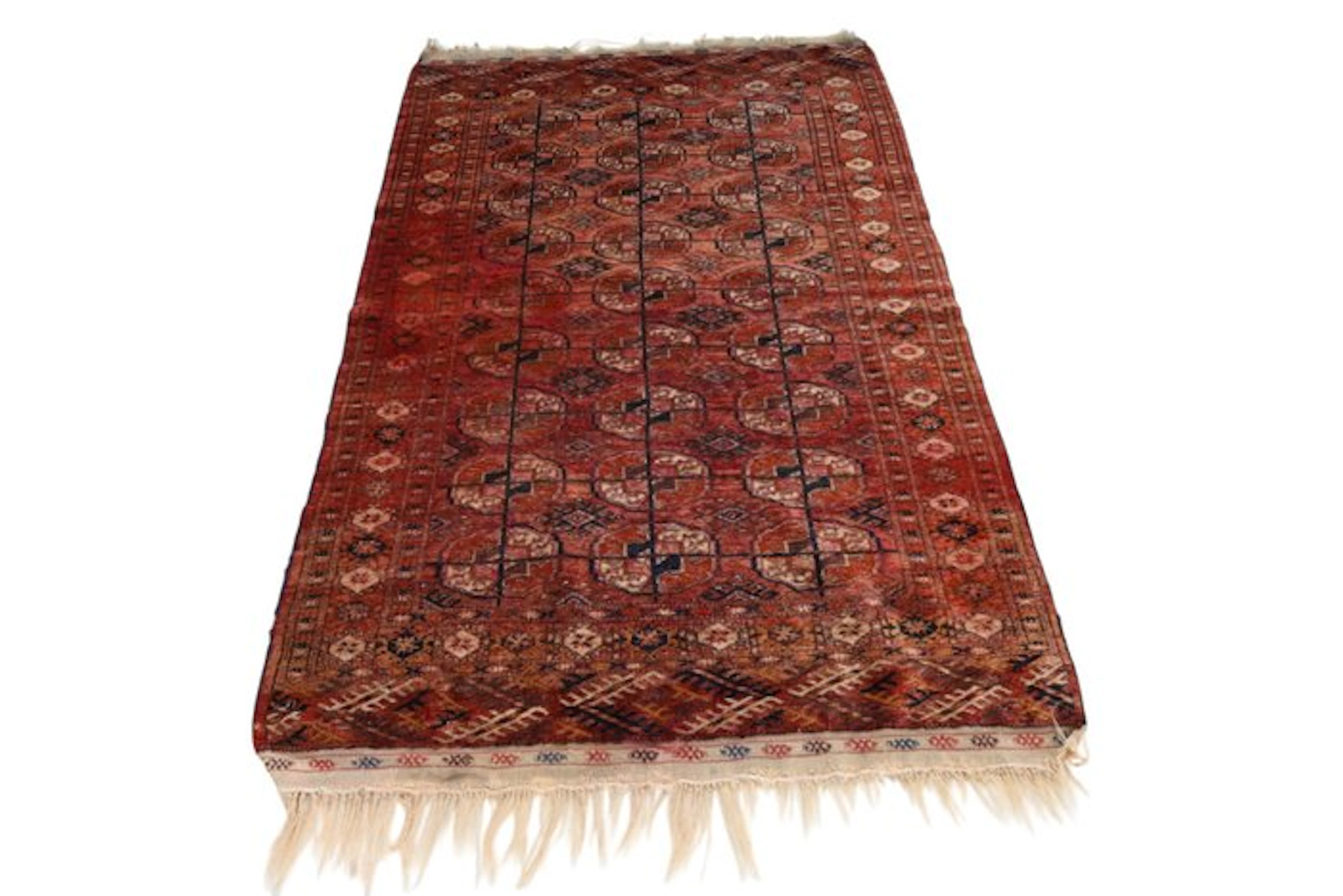 Ancient Turkmen Tekke Bukhara carpet. - Rug - 158 cm - 102 cm