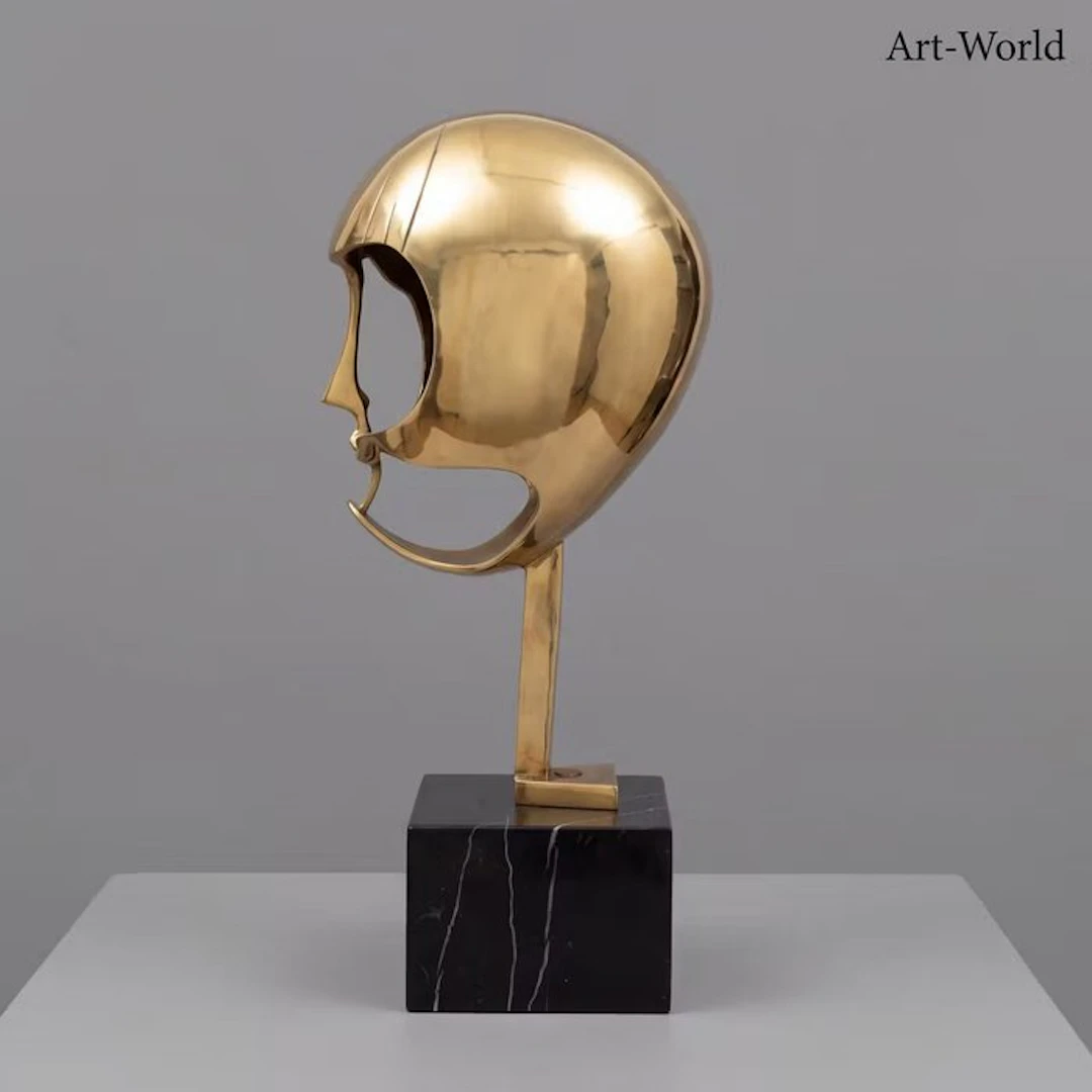 Statue, Naar Kiki de Montparnasse - 47 cm - Bronze, Marble