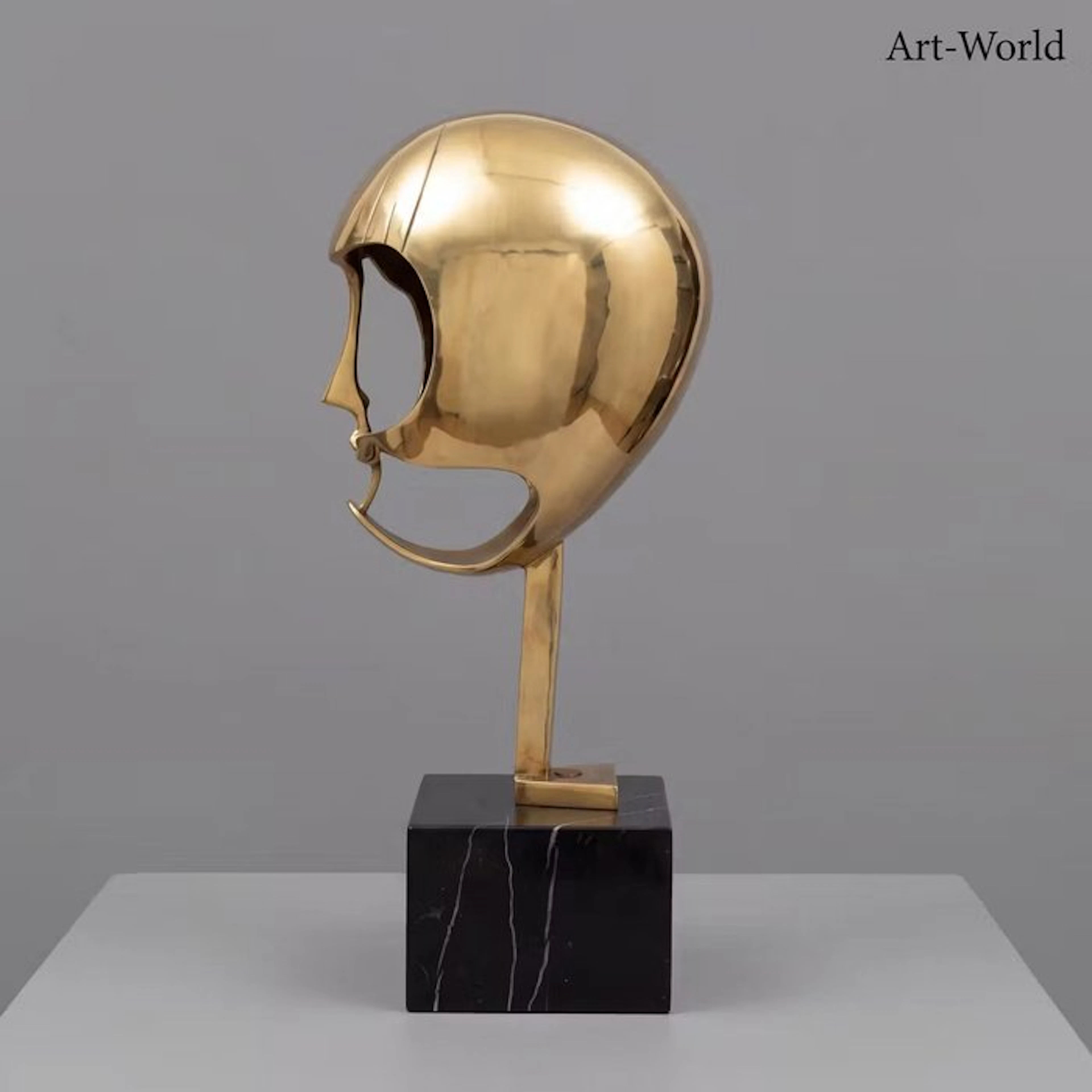 Statue, Naar Kiki de Montparnasse - 47 cm - Bronze, Marble