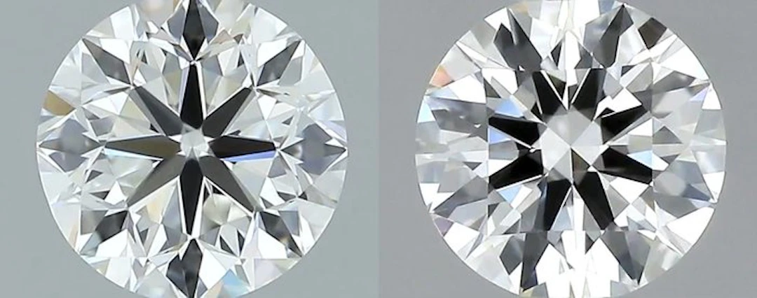 2 pcs Diamond (Natural) - 0.61 ct - Round - F - VVS2...