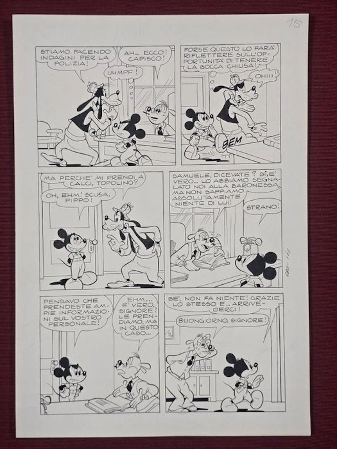 De Vita, Massimo - 1 Original page - Topolino n.680...